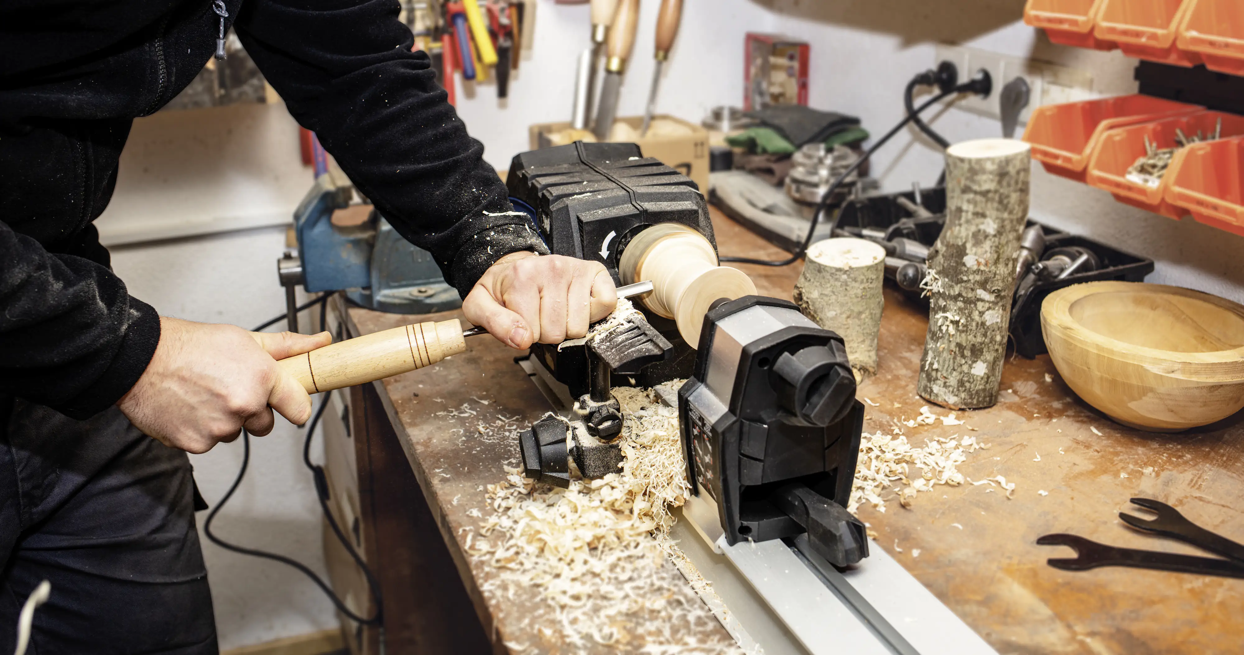 Scheppach Drechselmaschine DM 600 VARIO 550 W 800-3000 min-1