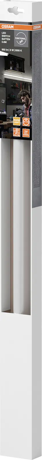 Osram LED Lichtleiste Switch Batten 60 cm 8 Watt  Osram LED Lichtleiste Switch Batten 60 cm 8 Watt