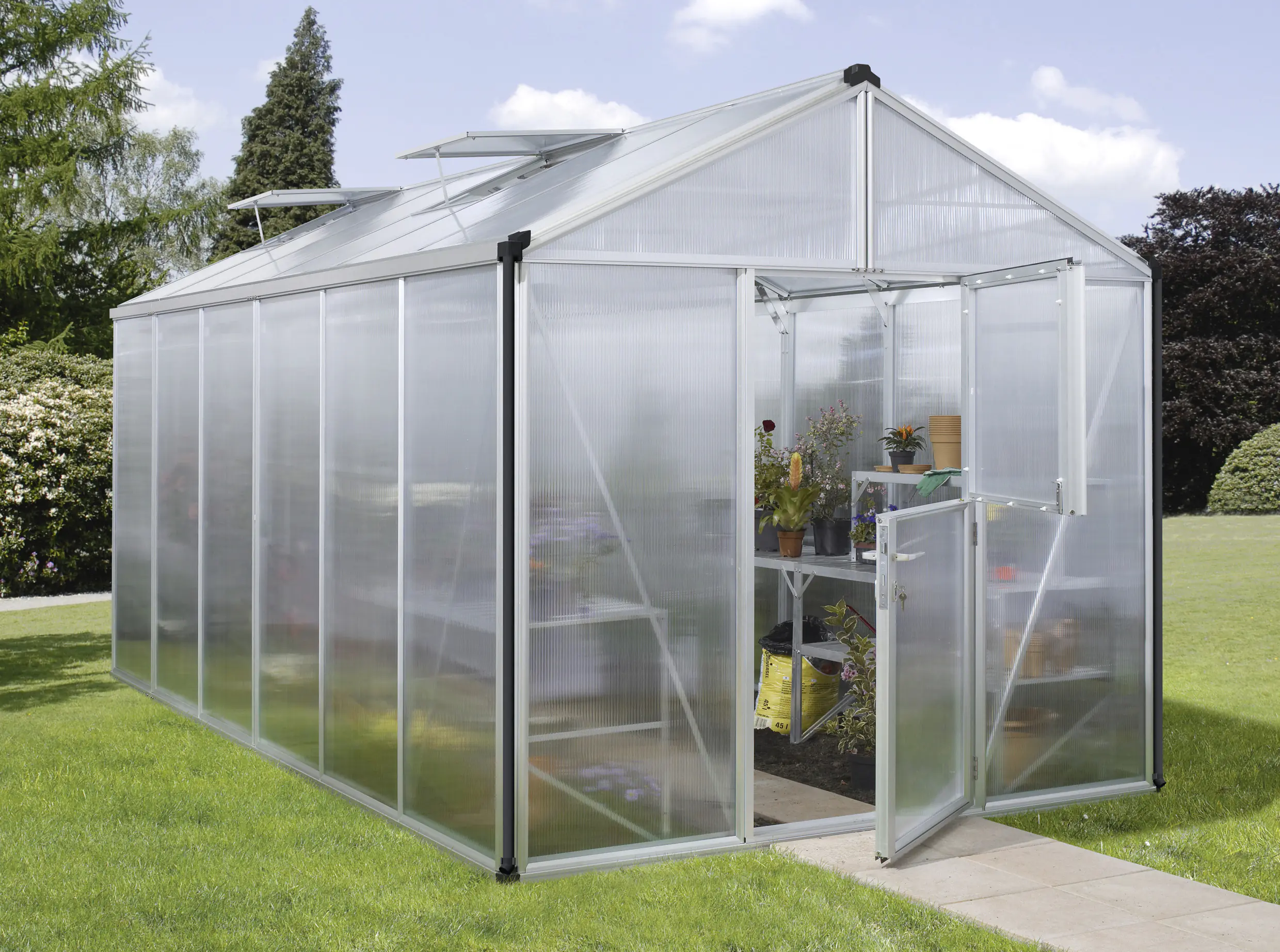 Vitavia Gewächshaus-Set Zeus 11900 HKP 16 mm alu 266 x 473 cm 