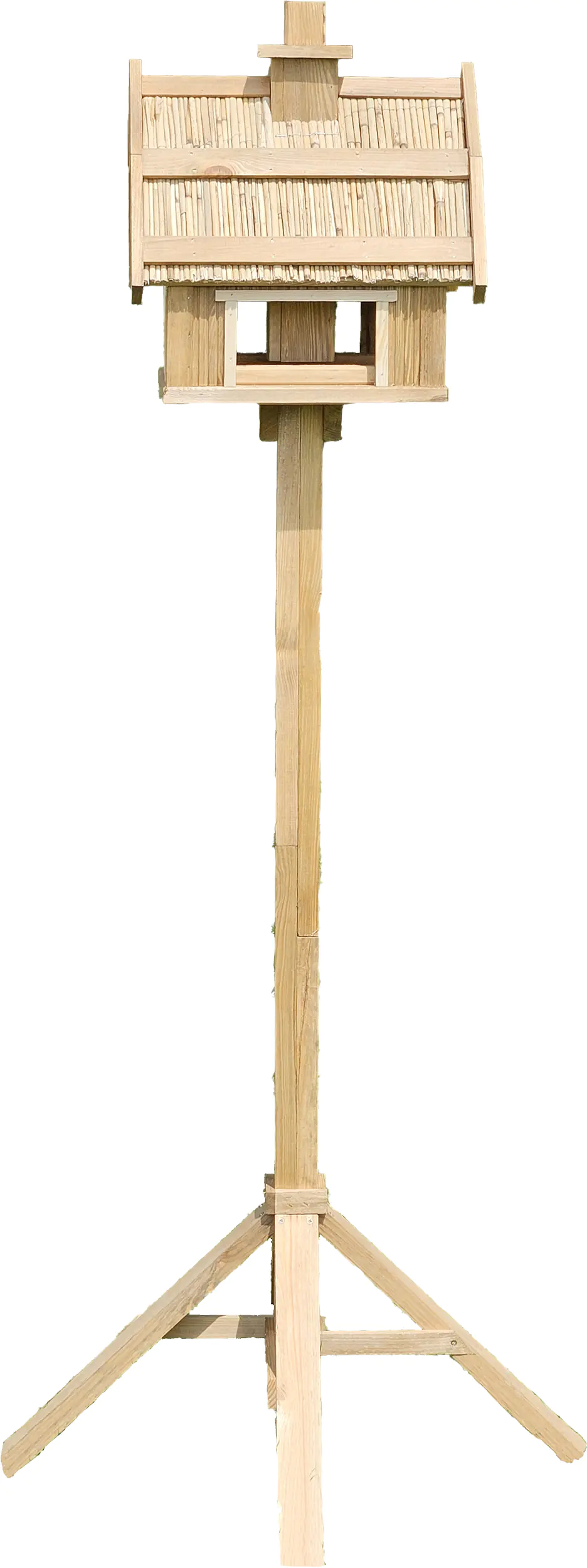Vogelhaus Pondruff mit Strohdach und Ständer braun 31 x 40 x x37 cm Vogelhaus Pondruff mit Strohdach und Ständer braun 31 x 40 x x37 cm
