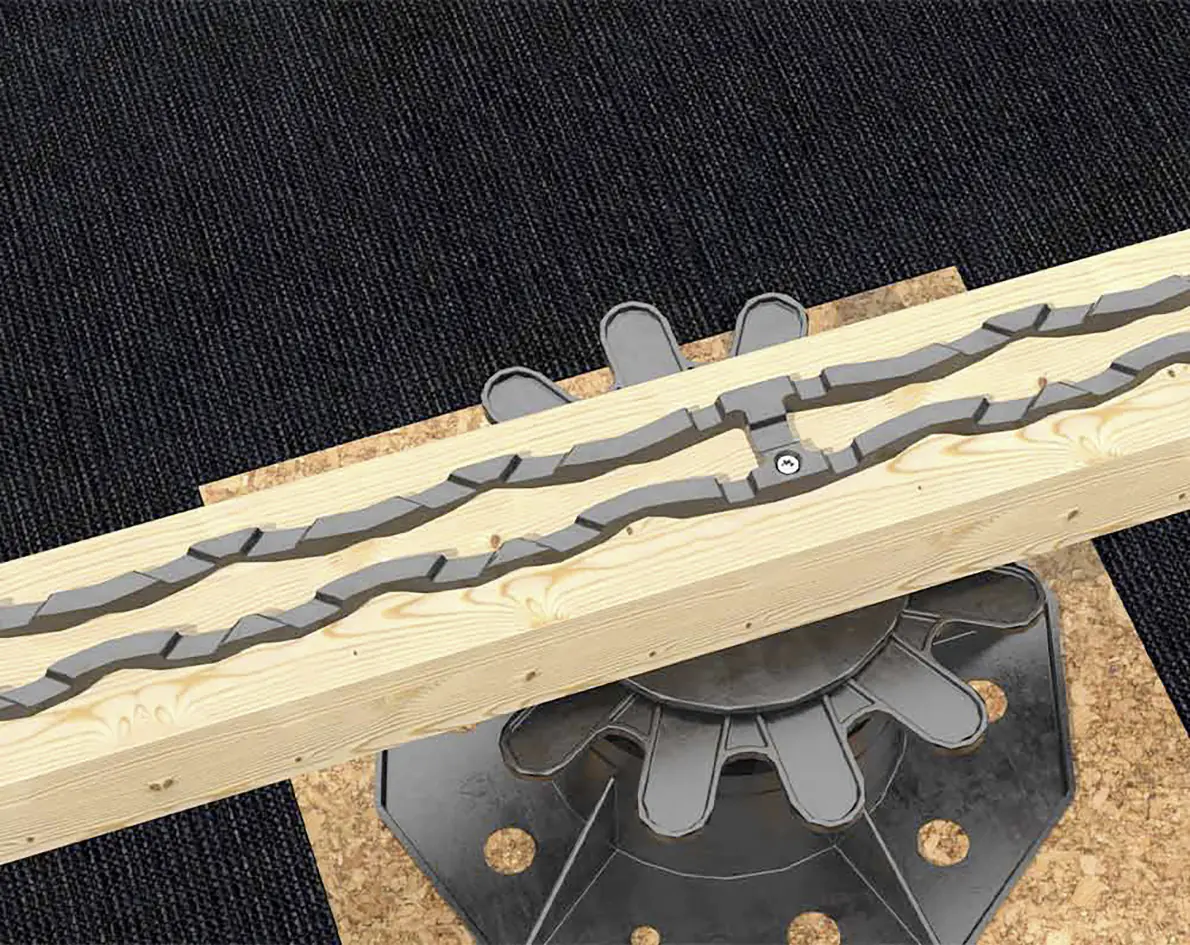 HSI Terra Space Abstandhalter Hartkunststoff 70 cm schwarz - 10 Stück