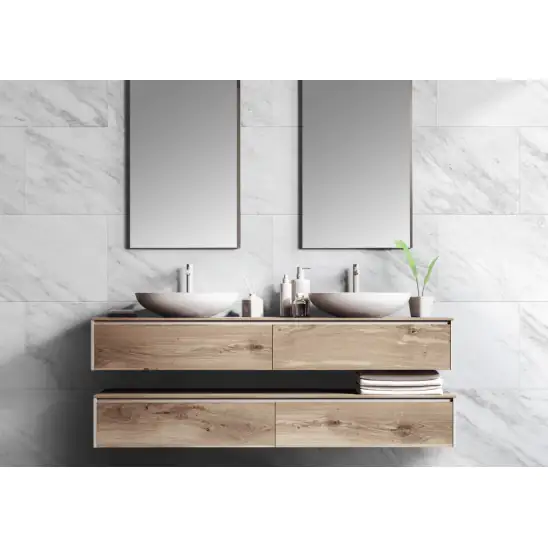 Grosfillex Kunststoffpaneel GX Wall+ White Marble 60 x 30 cm 5 mm