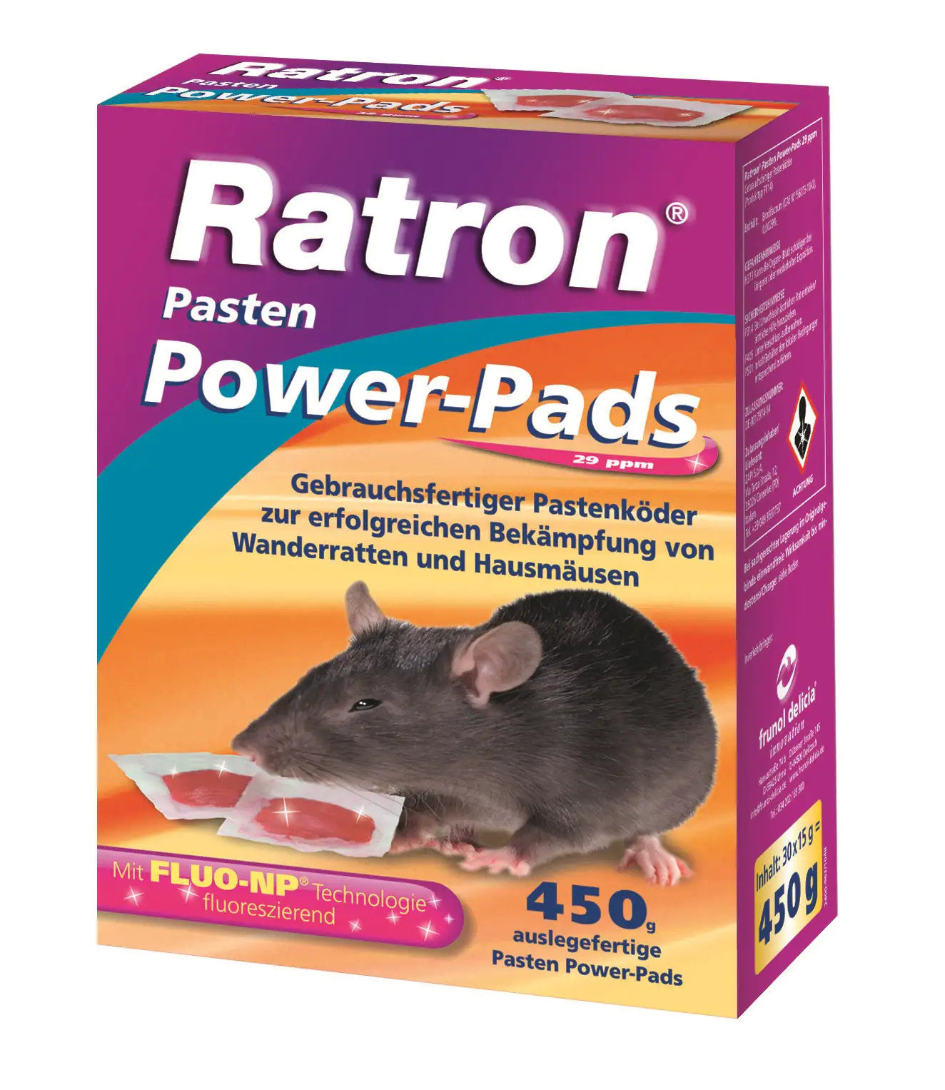 Ratron Rattenköder Pasten Power-Pads 29 ppm, 450 g Ratron Rattenköder Pasten Power-Pads 29 ppm, 450 g