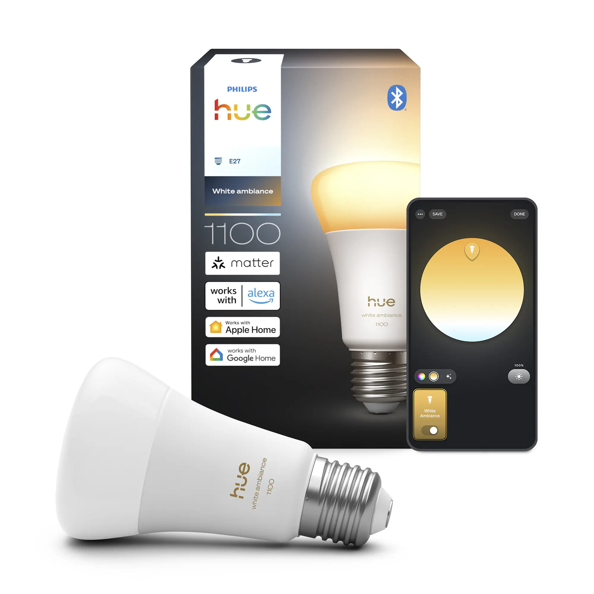 Philiph Hue Smart LED Leuchtmittel 8,1 W E27 RGB dimmbar 