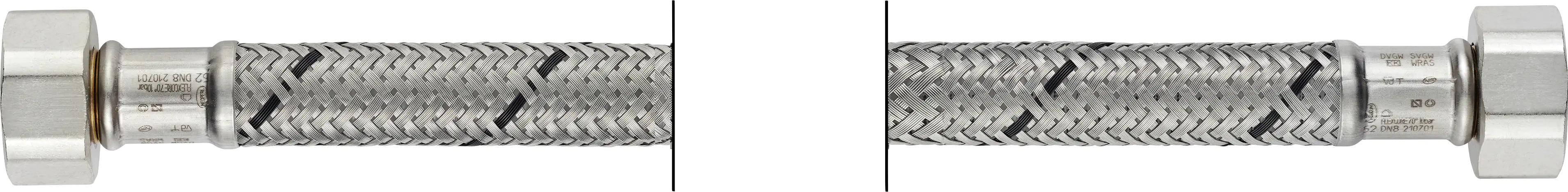 Flexo Anschlussschlauch IG 9,53 mm (3/8") x IG 9,53 mm (3/8"), DN8, 30 cm