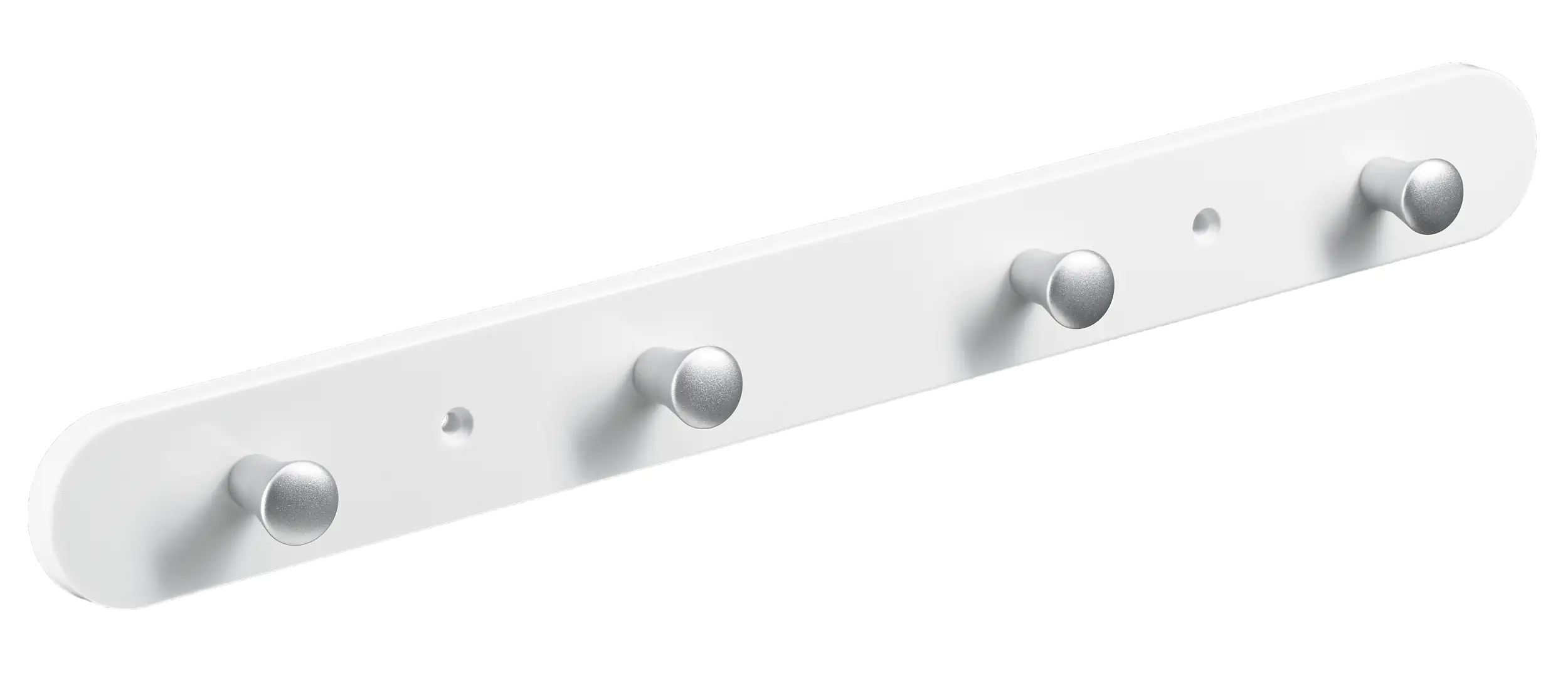 Hettich Garderobenleiste 4 Haken 38,0 x 4,0 x 0,8 cm weiß Hettich Garderobenleiste 4 Haken 38,0 x 4,0 x 0,8 cm weiß