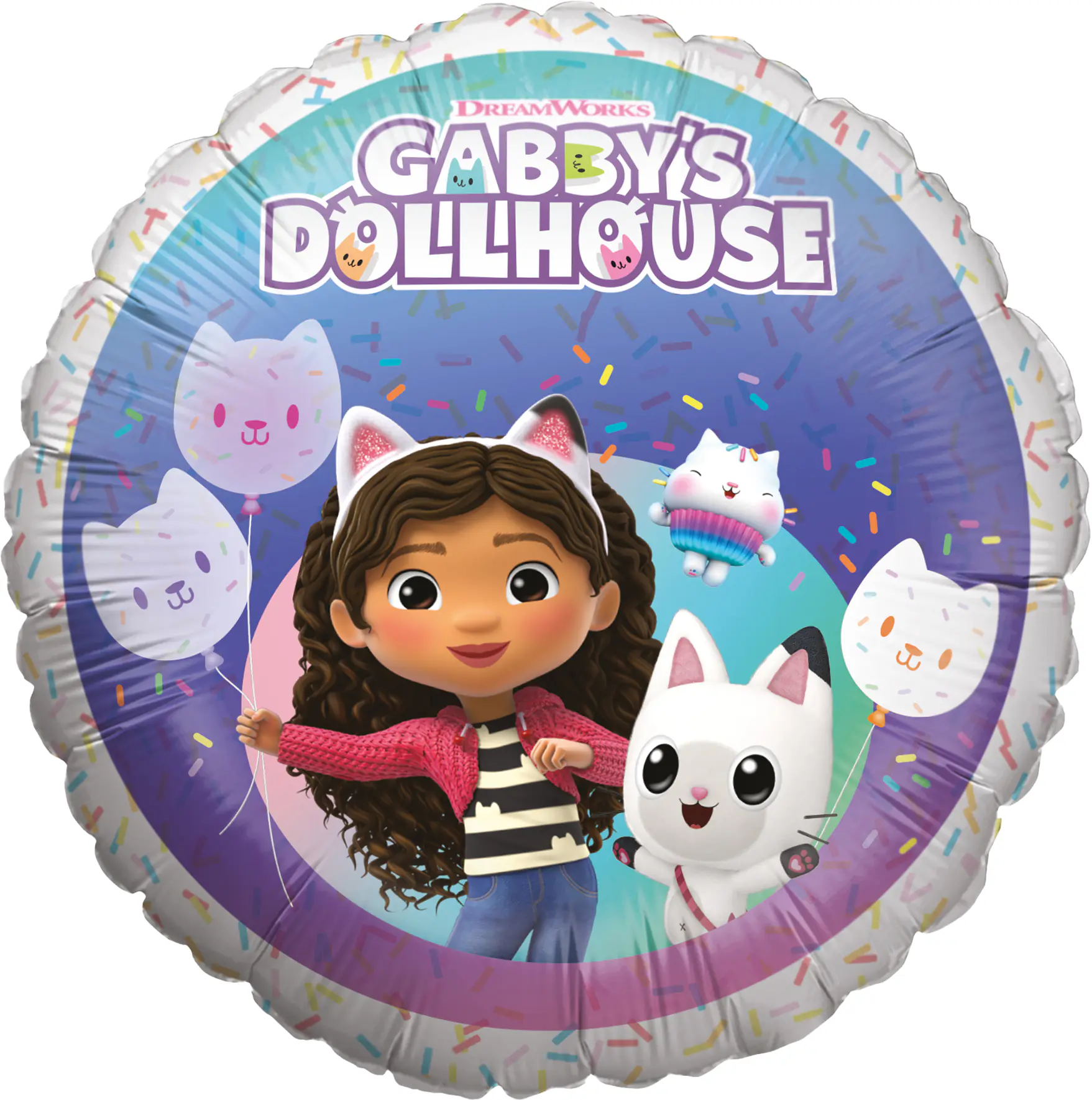 Folienballon Gabbys Dollhouse lila Ø 45 cm 1 Stück