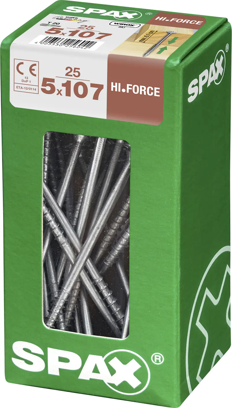 Spax Universalschrauben 5.0 x 107 mm TX 20 - 25 Stk.