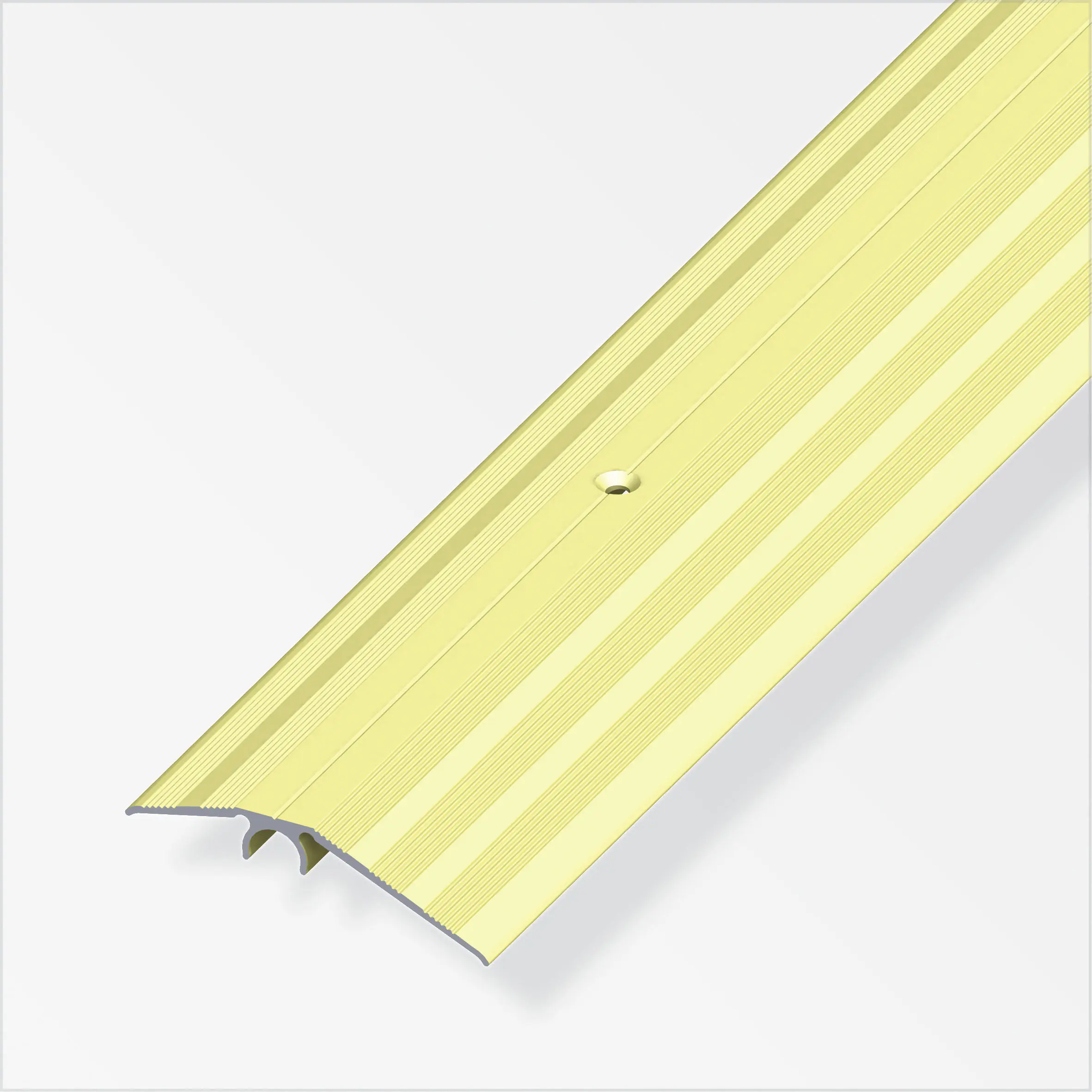 alfer Niveauausgleichs-Profil 1 m, 56 mm Aluminium eloxiert messing