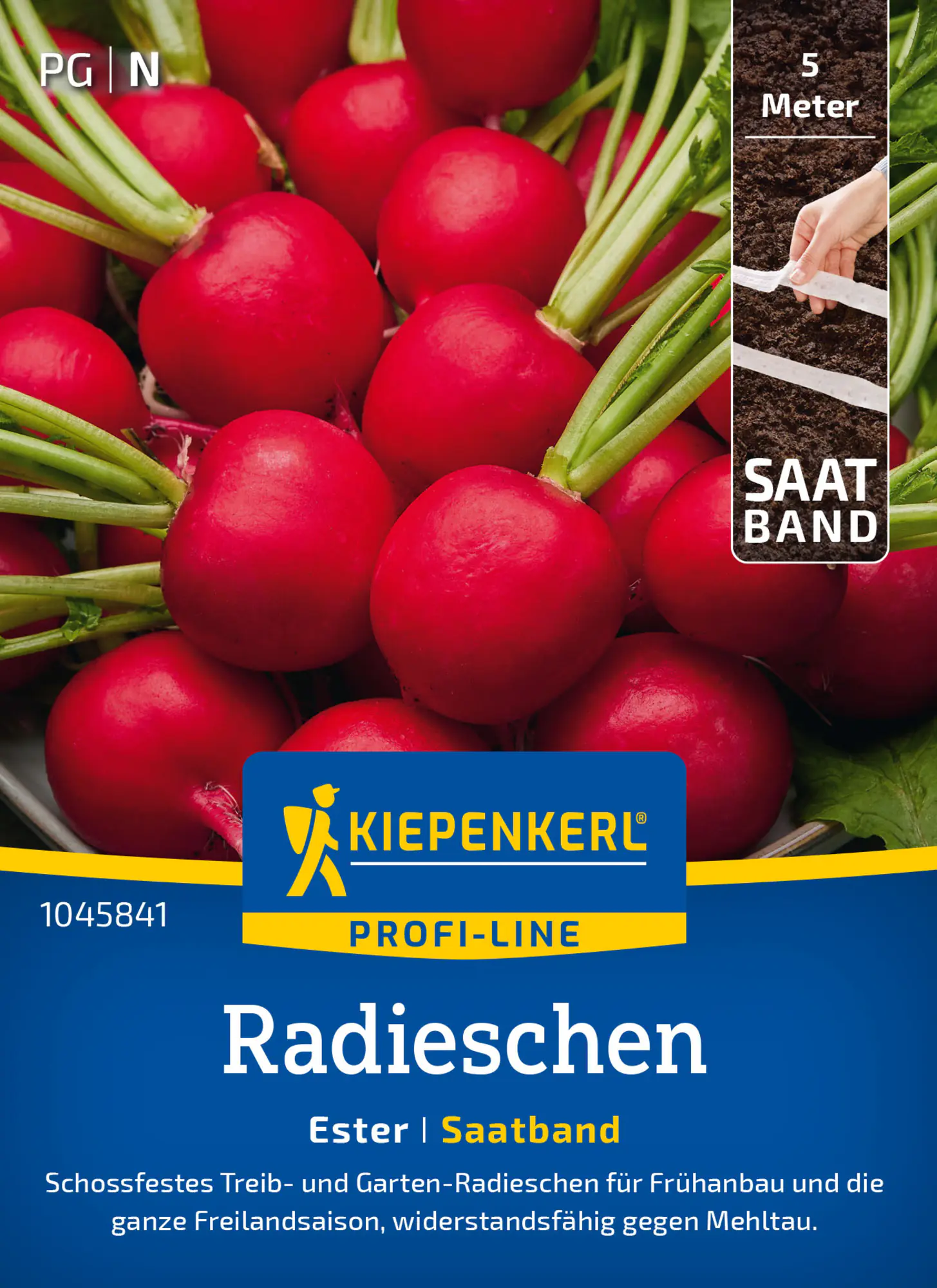 Kiepenkerl Profi-Line Saatgut Radieschen Ester Saatband für ca. 0,5 – 0,75 m²