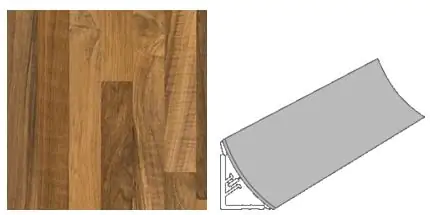 Getalit Wandanschlußsystem Plus 300 cm, 20 x 30 mm, Butcherblock-Optik