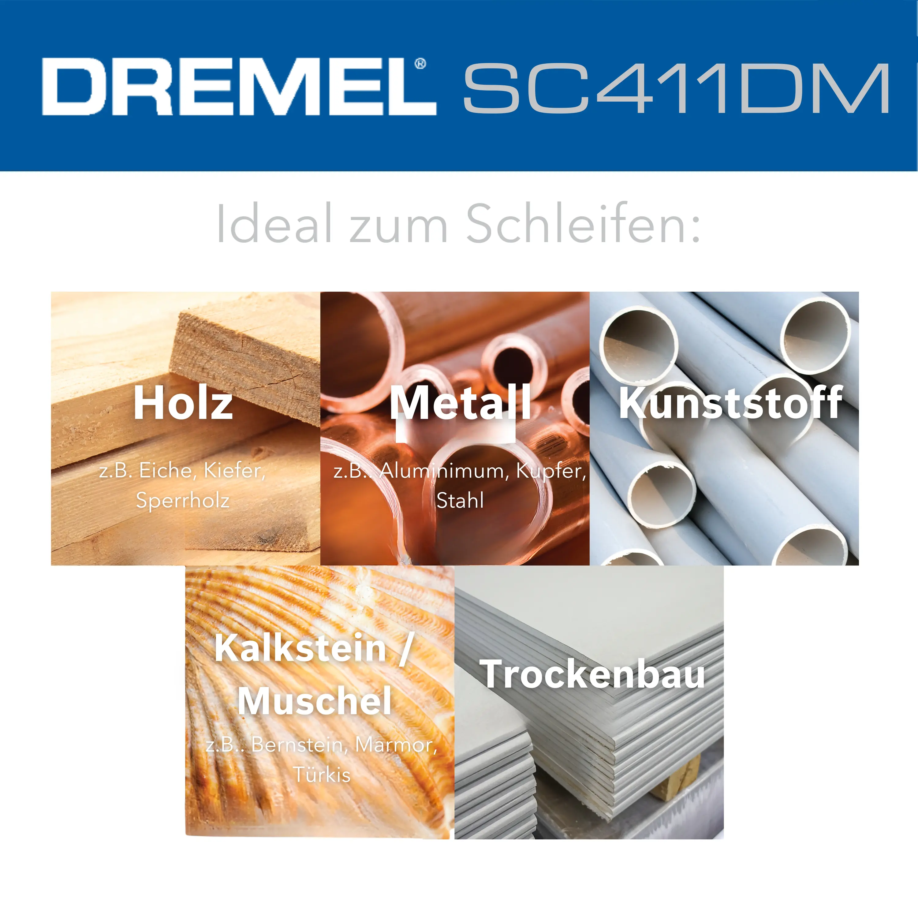 Dremel Schleifscheiben SC411 MAX 3 Stück Dremel Schleifscheiben SC411 MAX 3 Stück