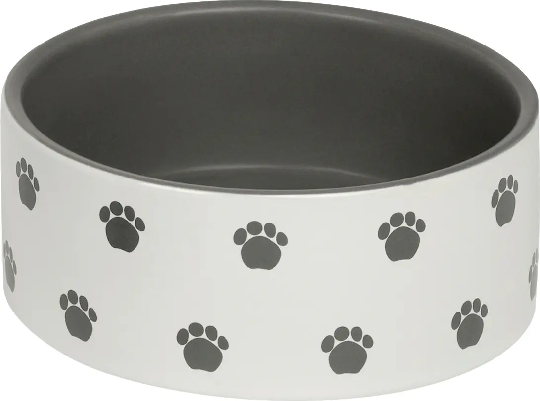 Nobby Hunde Keramiknapf PATA creme grau Ø 15 x 6 cm 550 ml