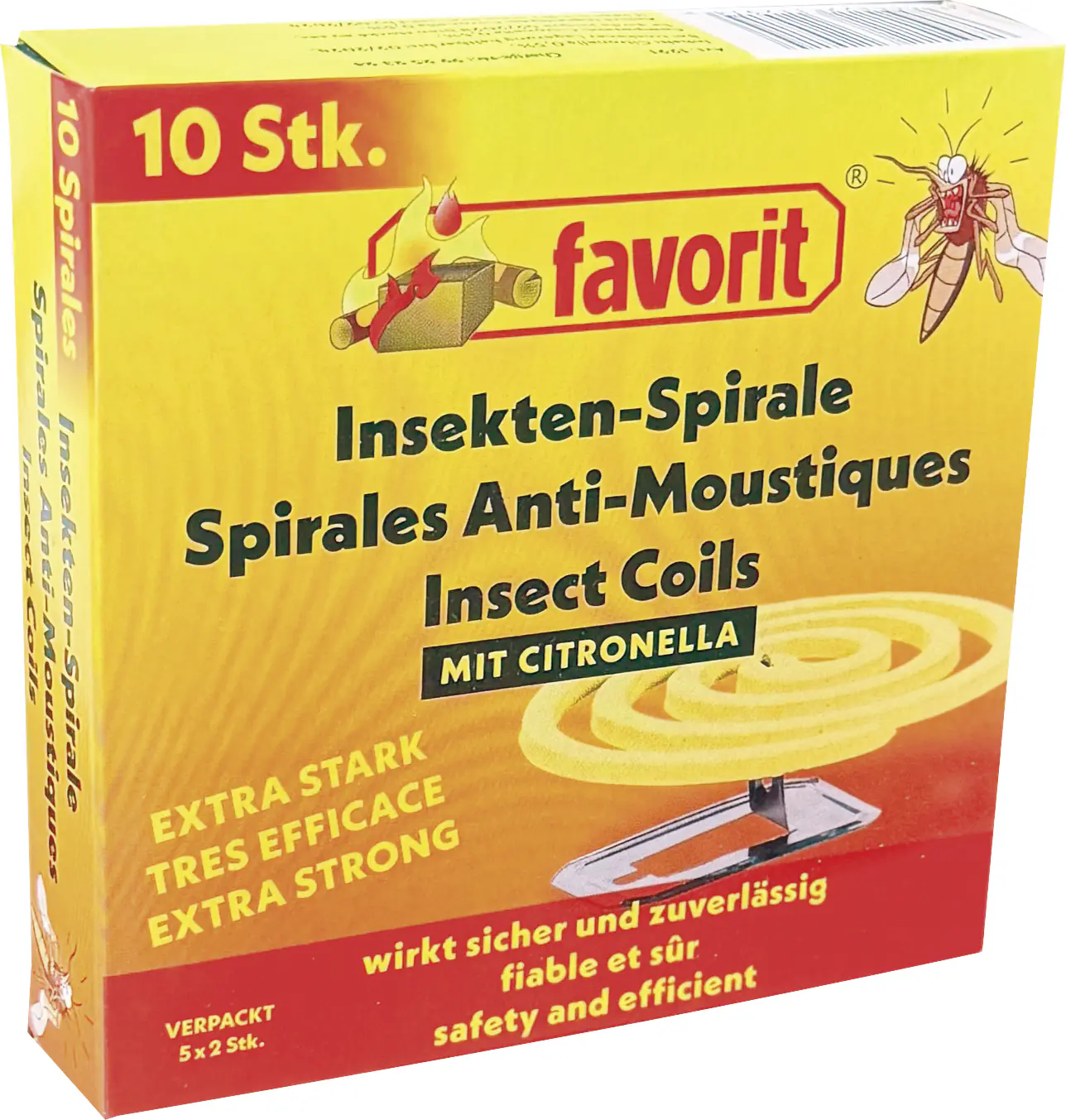 Favorit Insektenspiralen zur Insektenabwehr mit Citronella Duft 10er Pack