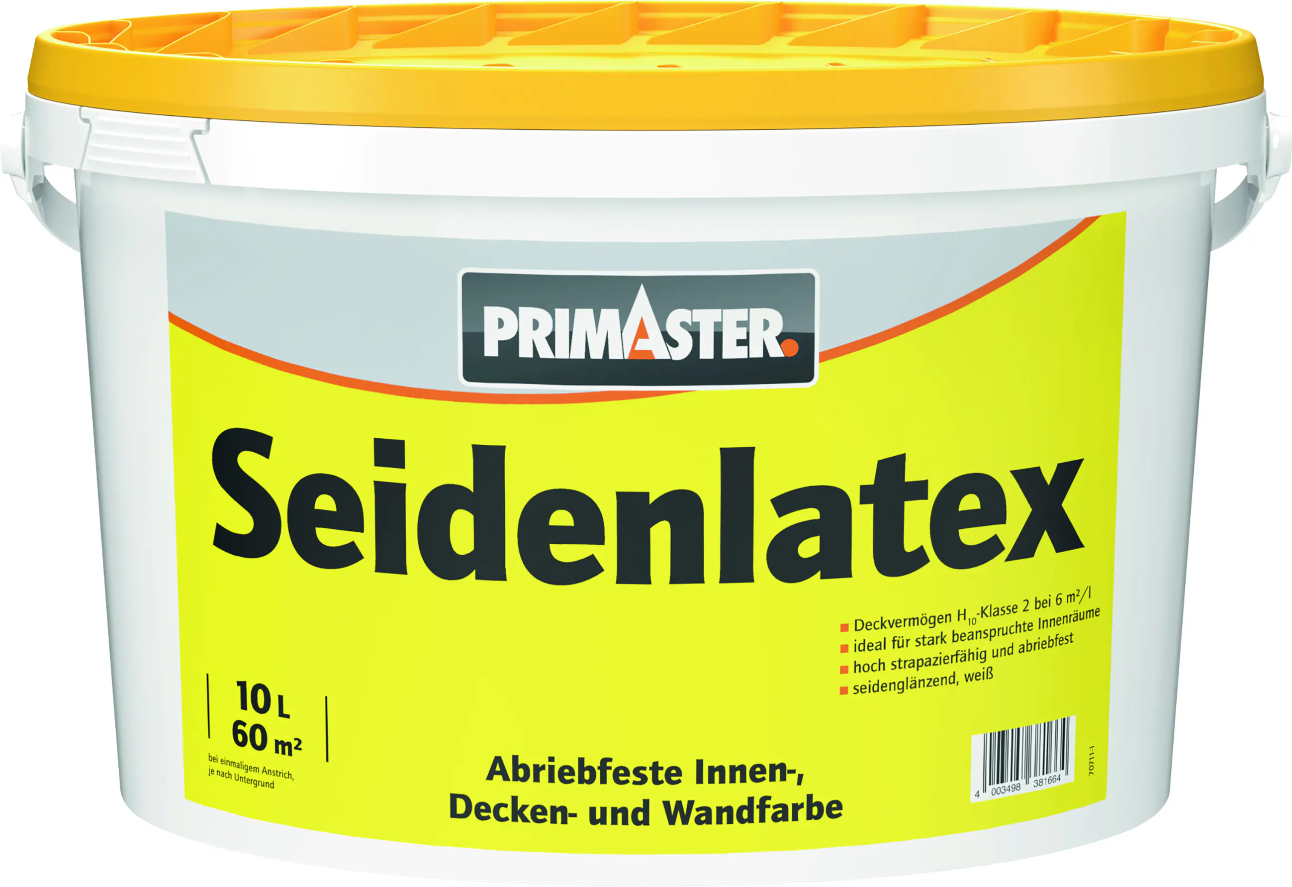 Primaster Seidenlatex glänzend 10 L weiß 