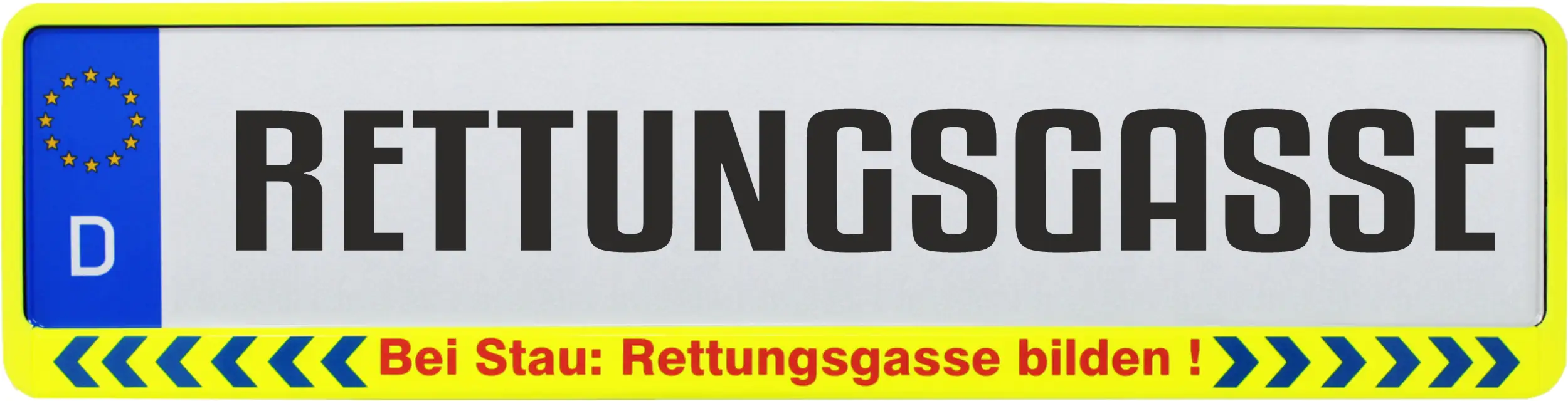 4002341290542 Hermann Schütz Design Kennzeichenrahmen Rettungsgasse bilden