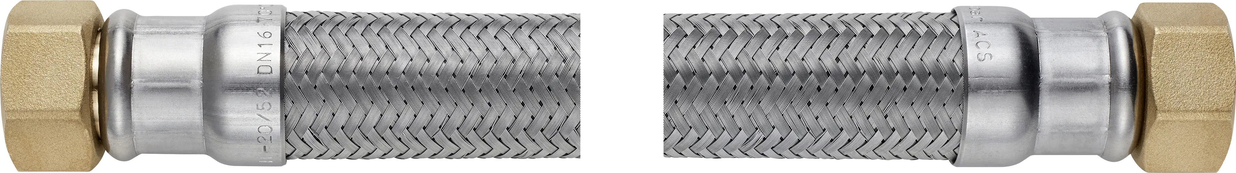 Techline NT Panzerschlauch IG 1/2" x IG 1/2", DN16, 70 cm