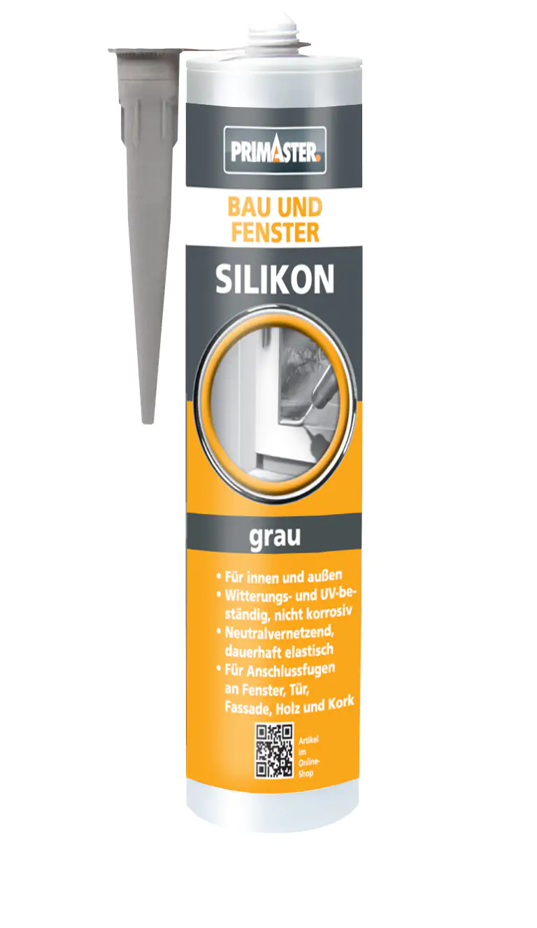 Primaster Bau und Fenster Silikon grau 310 ml