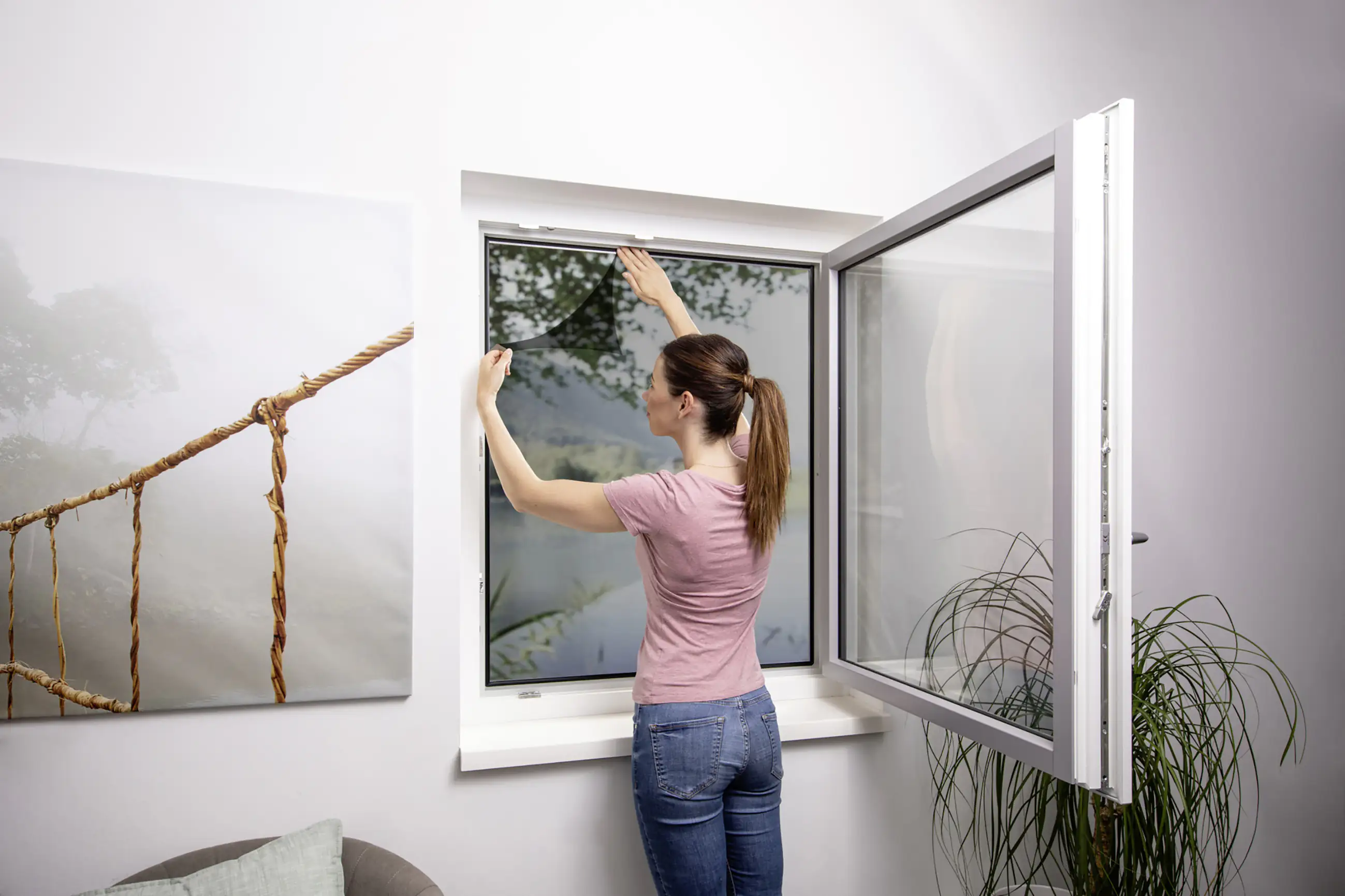 Primaster Fliegengitter Elastic 130 x 150 cm anthrazit/anthrazit kürzbar Primaster Fliegengitter Elastic 130 x 150 cm anthrazit/anthrazit kürzbar