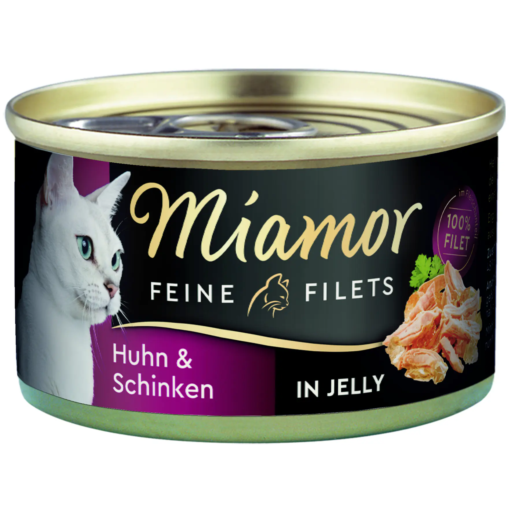 Katzennassfutter Feine Filets Huhn und Schinken 100 g Miamor 100 g