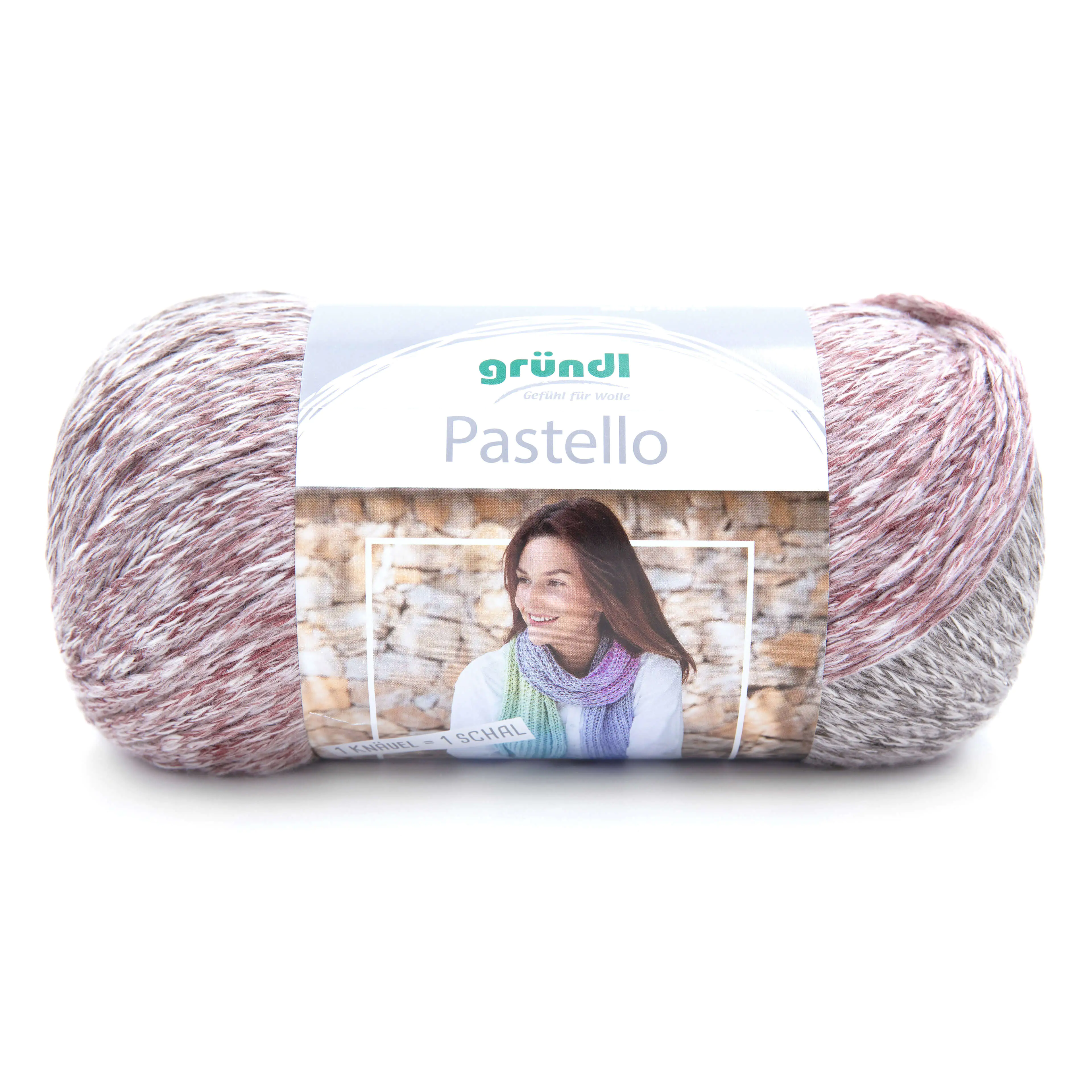 Gründl Wolle Pastello 200 g mauve- marmor pastel color meliert 200 g