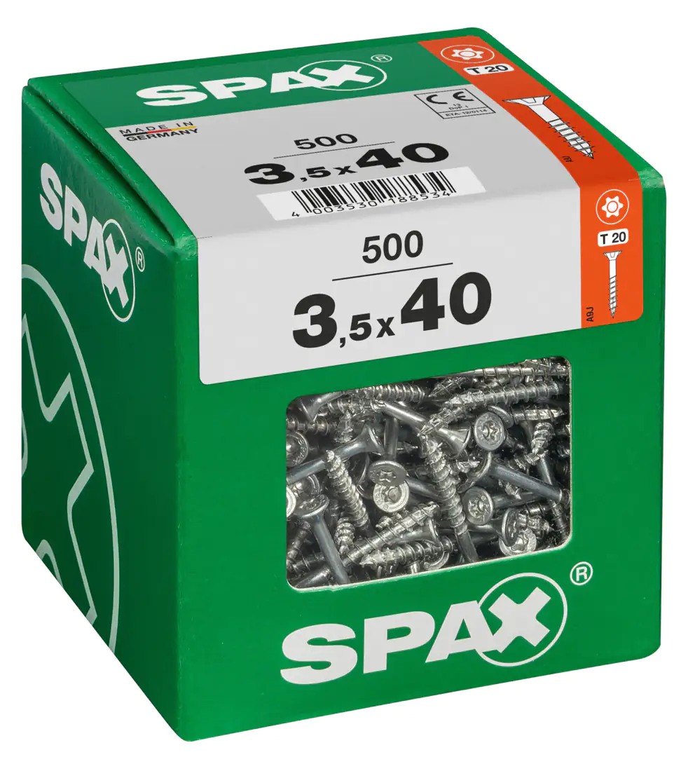 Spax Universalschrauben 3.5 x 40 mm TX 20 - 500 Stk.