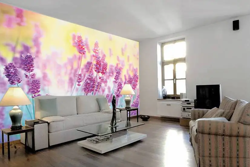 papermoon Vlies- Fototapete Digitaldruck 350 x 260 cm Lavender Flower