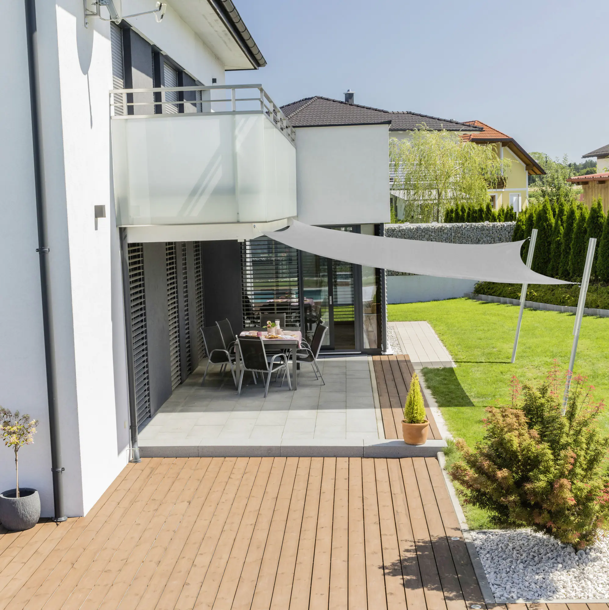 Windhager Sonnensegel Capri grau 4 x 4 m