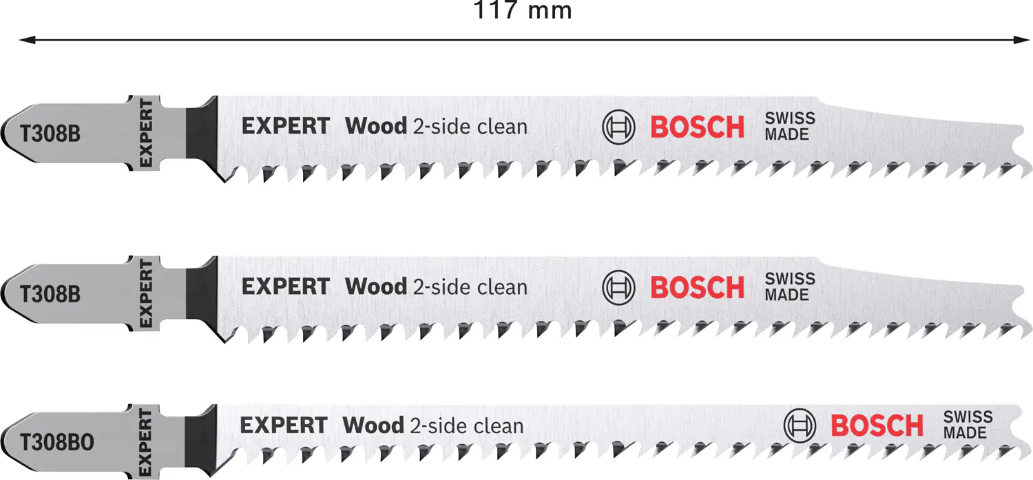 Bosch Expert Stichsägeblätter Wood 2-side clean 3-teilig T308B/BO