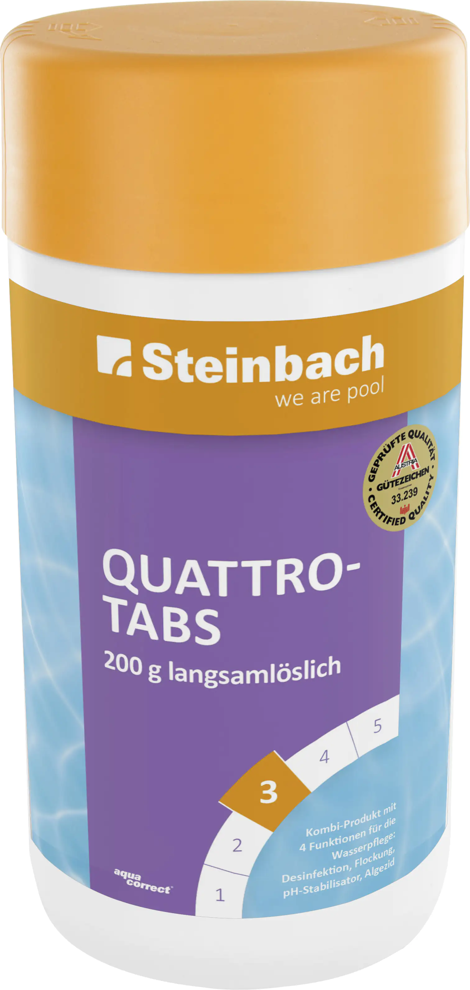 Steinbach Poolpflege Quattrotabs Tabs 1 kg Tabletten, TCCA Multi 85% Steinbach Poolpflege Quattrotabs Tabs 1 kg Tabletten, TCCA Multi 85%