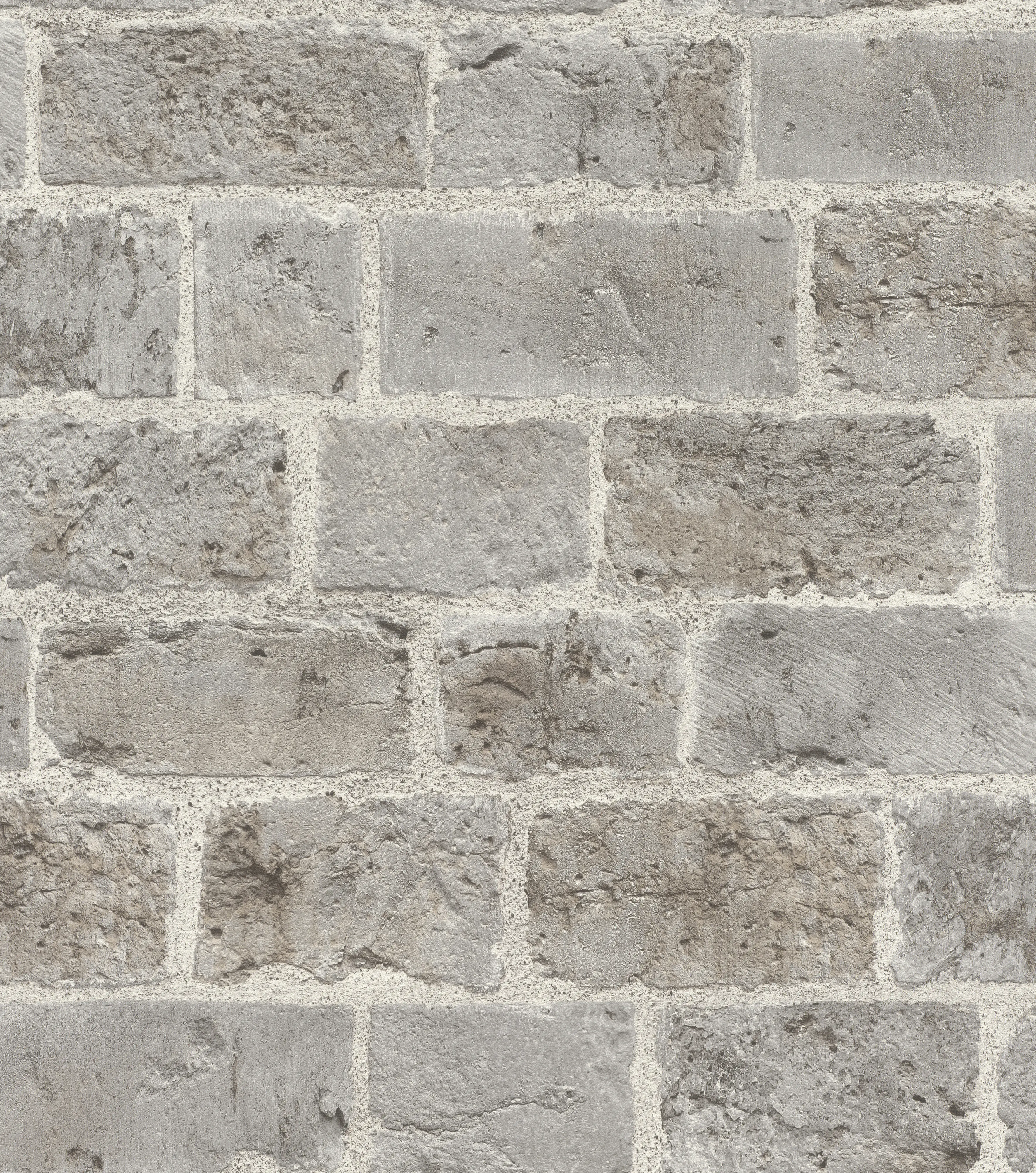 Rasch Vliestapete 865714 Selection, Steine grau, 10,05 x 0,53 m