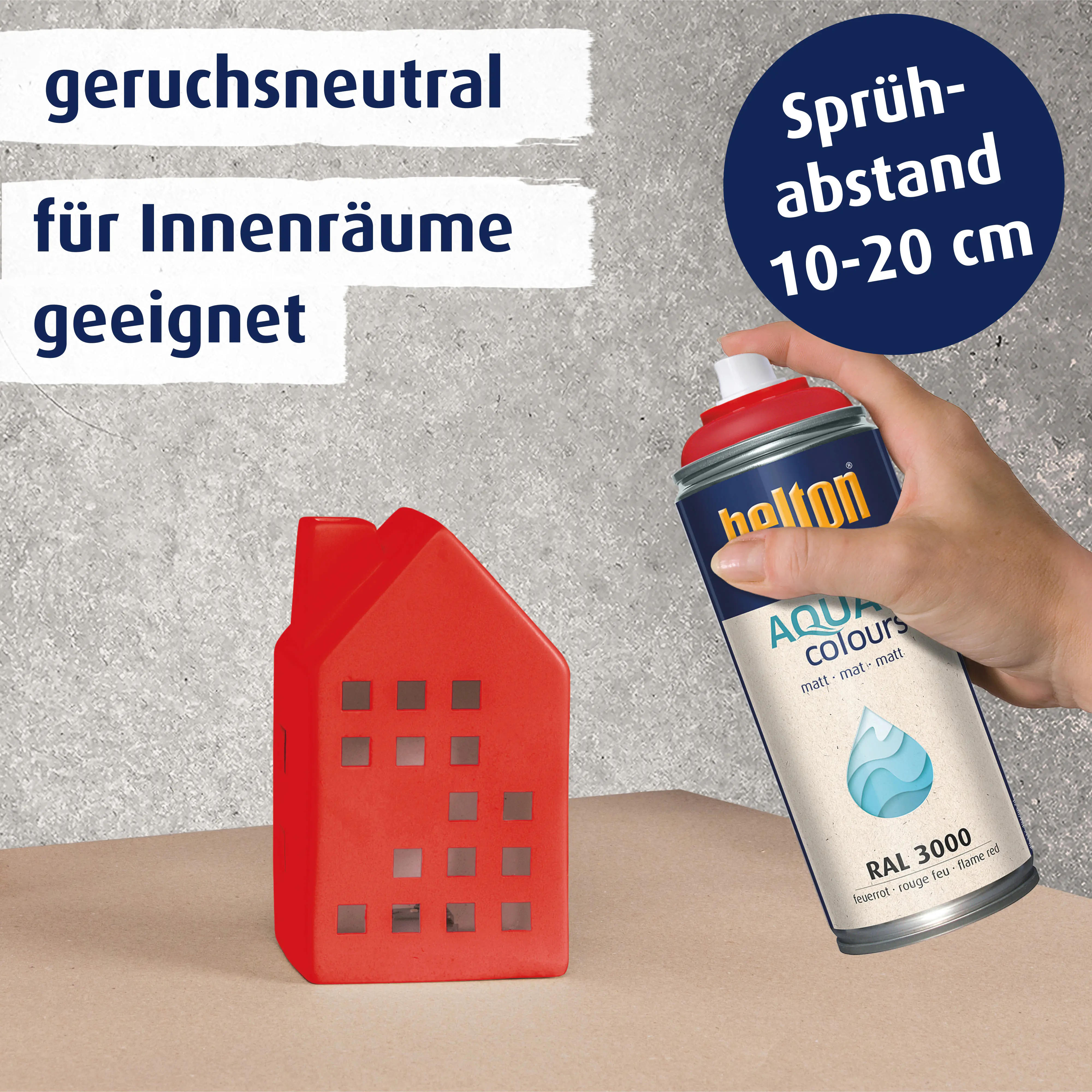 belton free Lackspray AQUAcolours 400 ml feuerrot matt