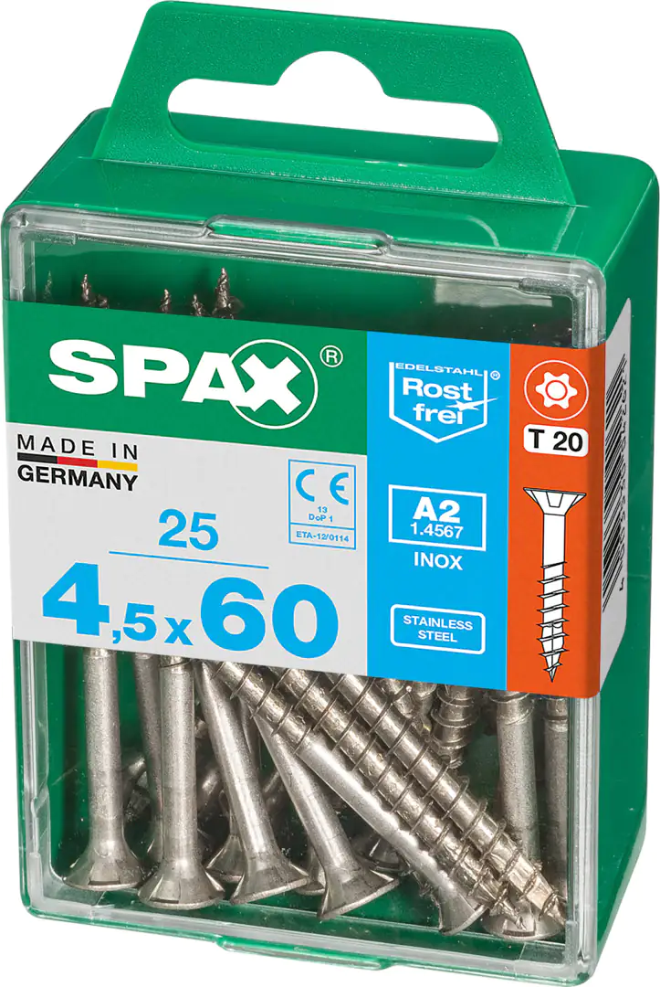 Spax Universalschrauben 4.5 x 60 mm TX 20 - 25 Stk.