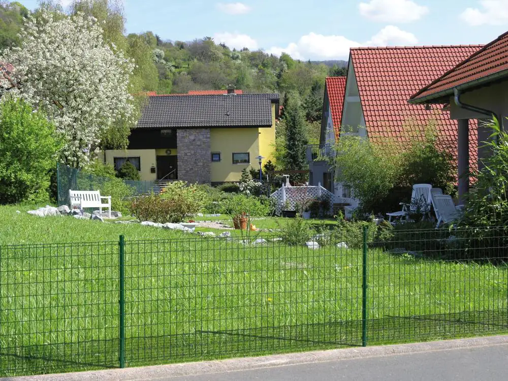 Alberts Zaunanschluss-Set Ø 60 mm 153 cm grün zum Einbetonieren 2 Stk