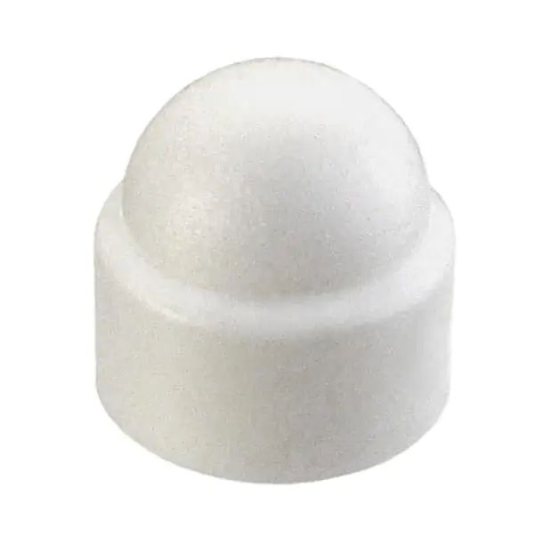 Abdeckkappen M8 für Sechskantschrauben rund weiß - 8 Stk.