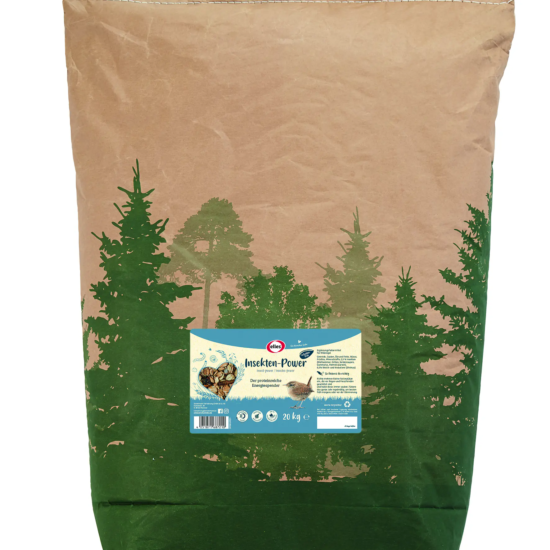 Elles Wildvogelfutter Insekten-Power 20 kg