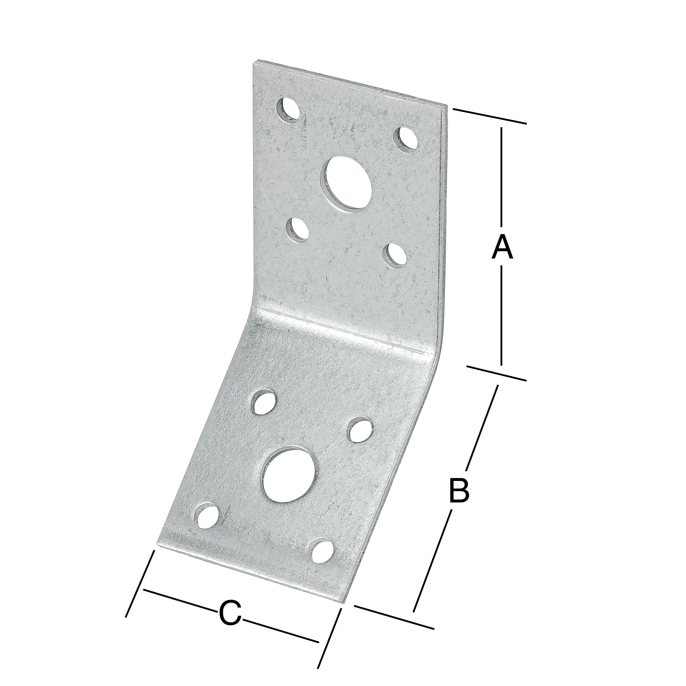 Vormann Streben-Verbinder sendzimir verzinkt 50 x 50 x 40 mm