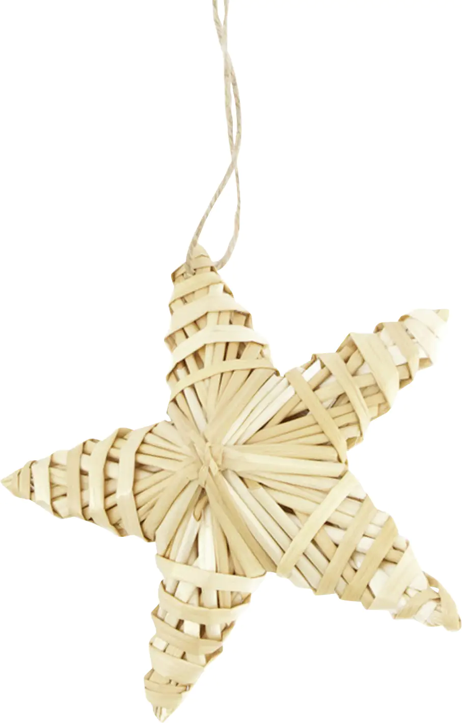 Dijk Dekohänger Stern aus Rattan 15 x 6 x 15 cm