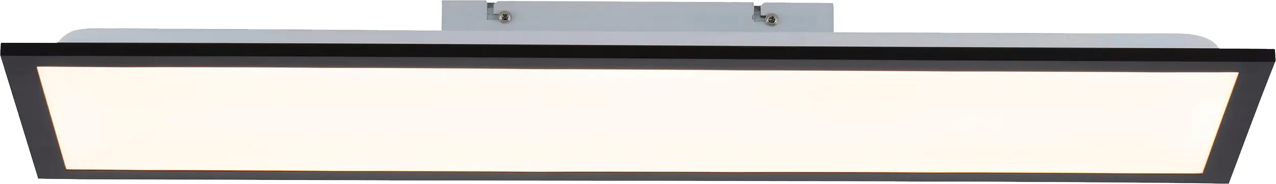 JustLight LED Deckenleuchte Flat schwarz 79,5 x 24,5 cm warmweiß