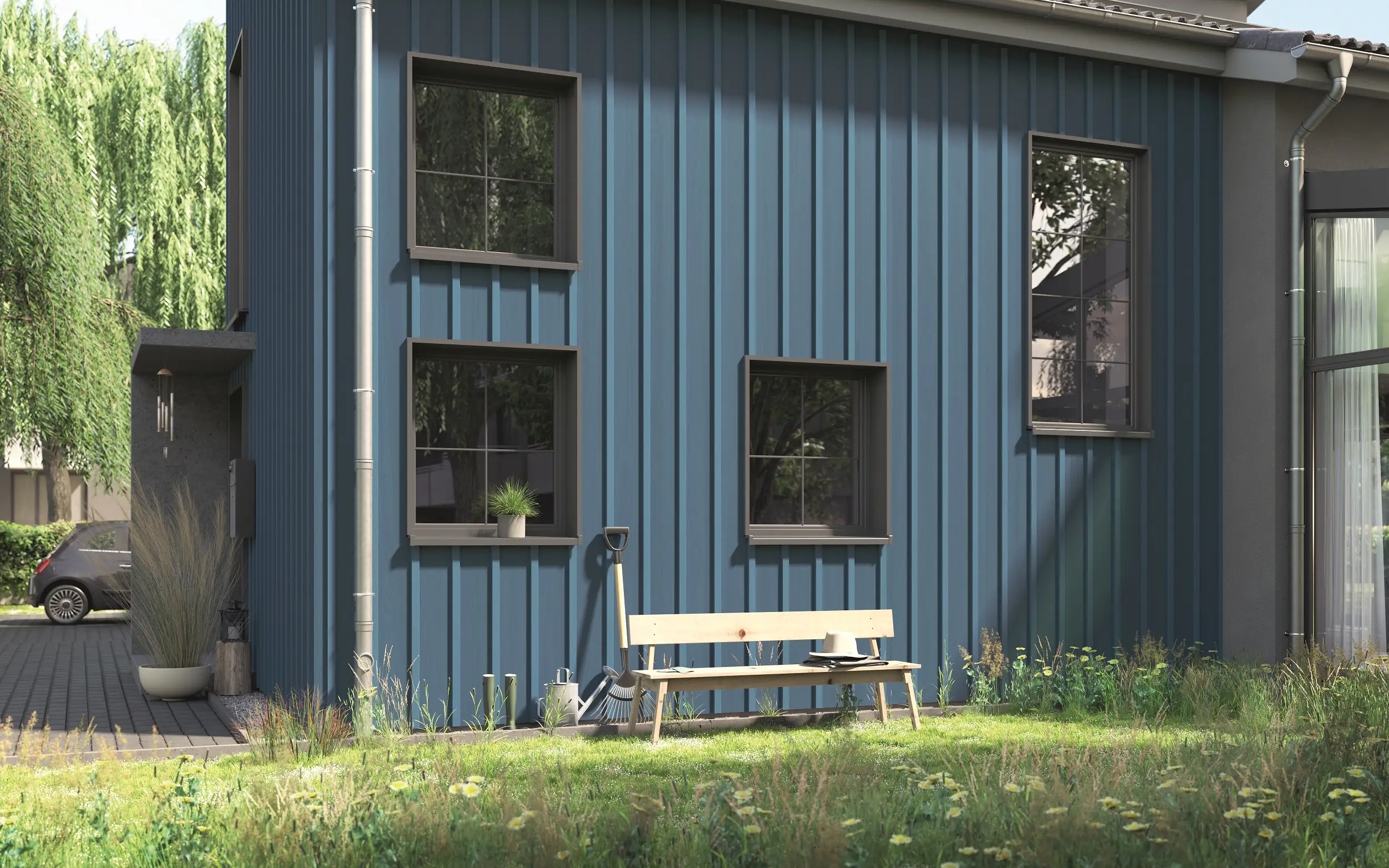 Alpina Wetterschutzfarbe 2,5 L azurblau Alpina Wetterschutzfarbe 2,5 L azurblau