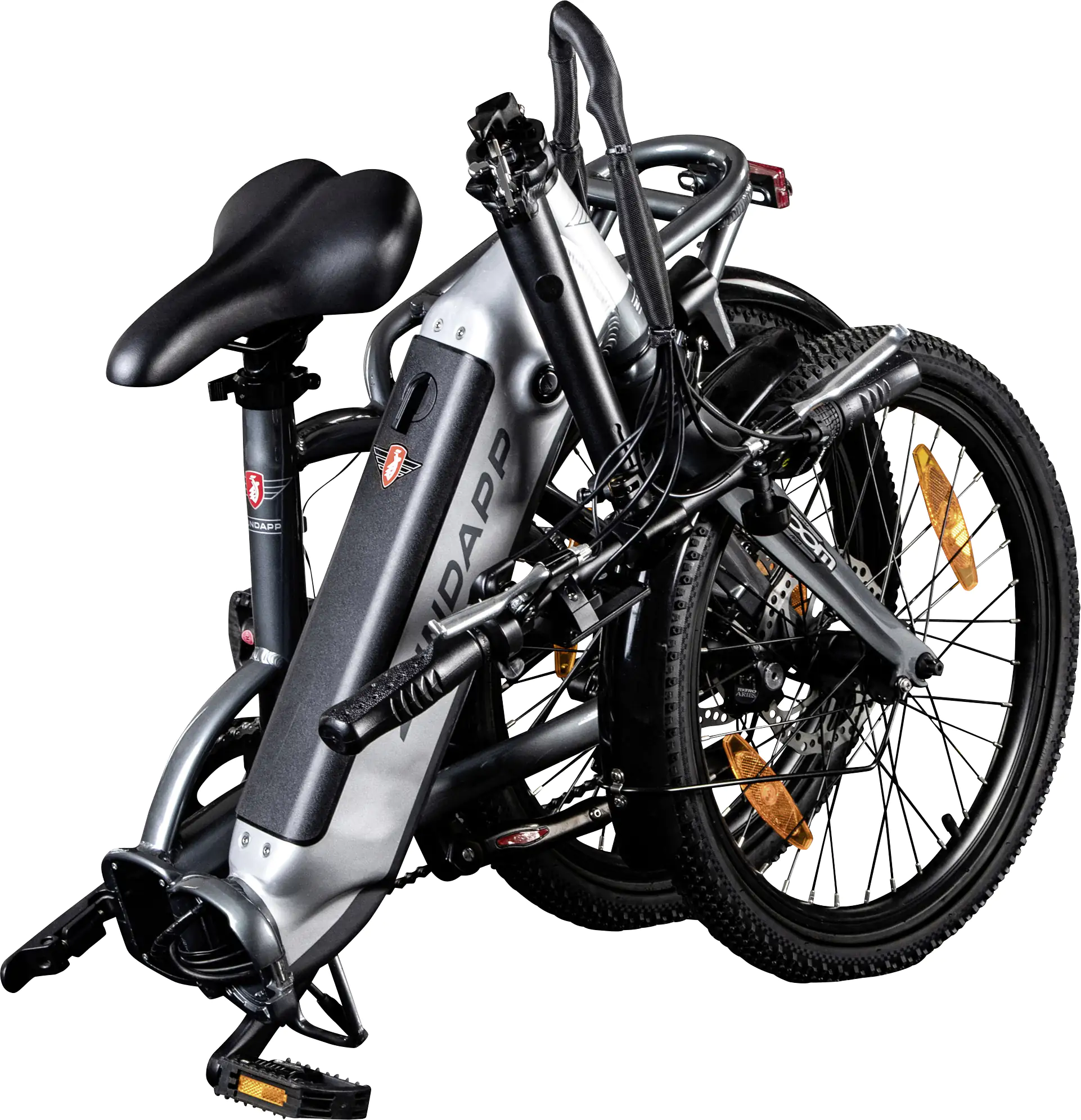 Zündapp E-Bike Faltrad ZT20R 20 Zoll RH 36cm 6-Gang 468 Wh grau
