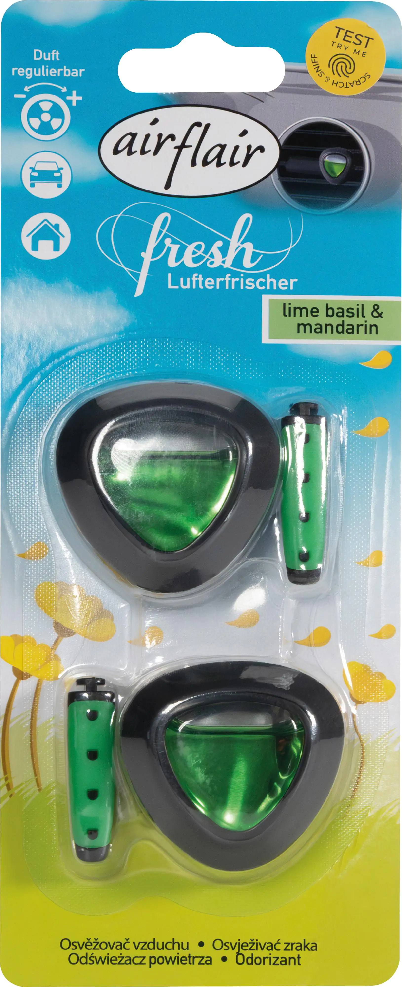 airflair Lufterfrischer Clip Double Diffusor Lime Basil & Mandarin airflair Lufterfrischer Clip Double Diffusor Lime Basil & Mandarin