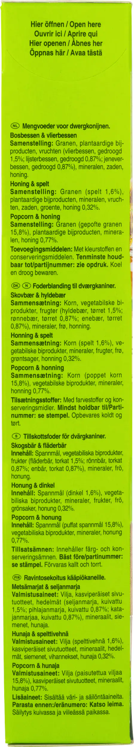 Vitakraft Kräcker® Trio Waldbeere,Honig,Popcorn,ZK 3 Stück / 160 g