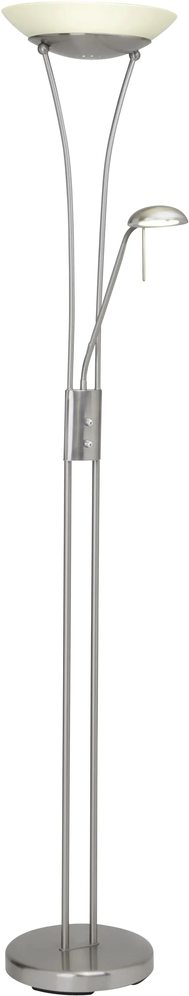 Brilliant LED Deckenfluter mit Lesearm 180 cm Finn weiß Brilliant LED Deckenfluter mit Lesearm 180 cm Finn weiß