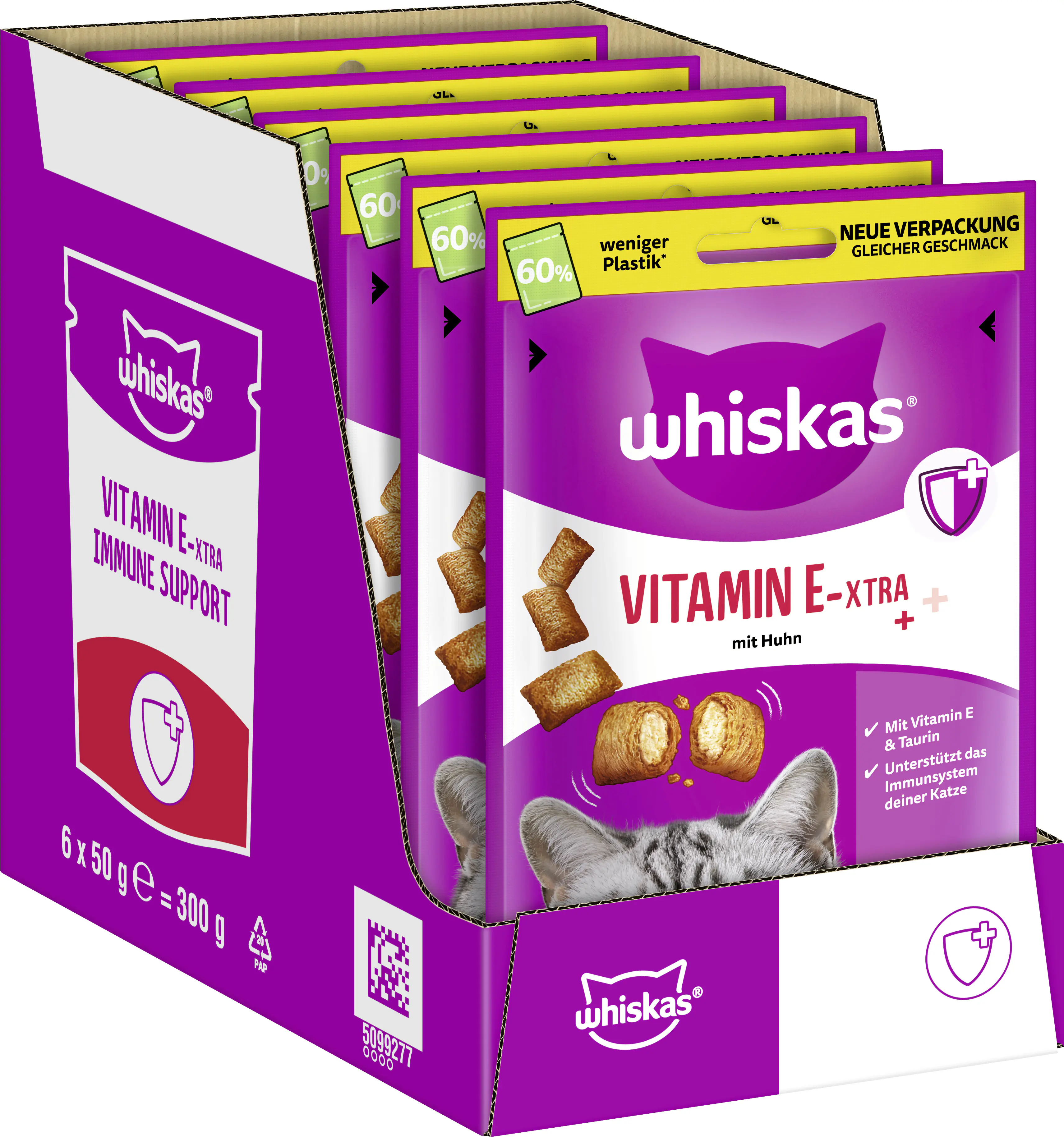 Whiskas Vitamin Extra Katzensnack Adult 50 g Huhn