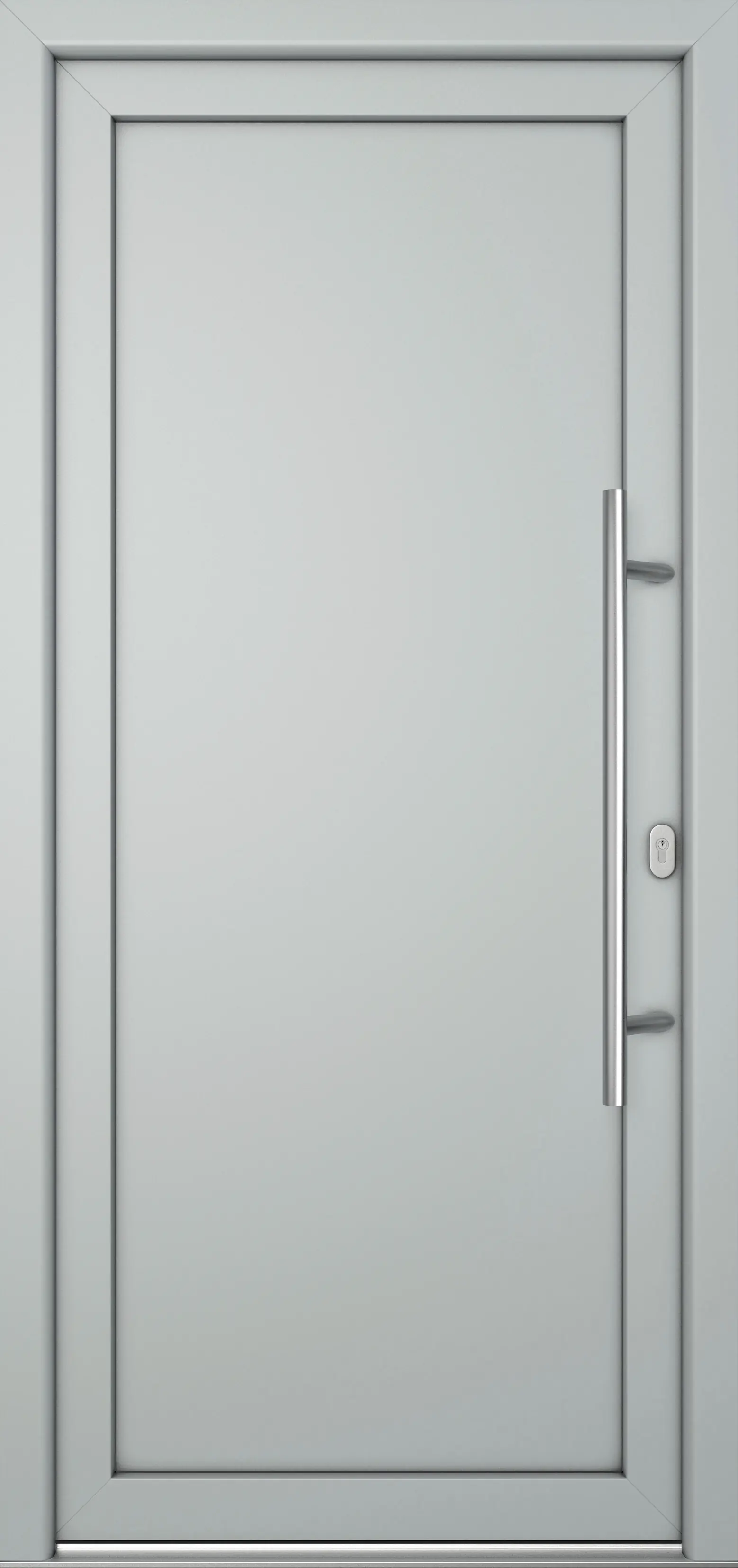Meeth Haustür Signum Pro PVC Modell 01 108 x 200 cm DIN Rechts weiß/lichtgrau