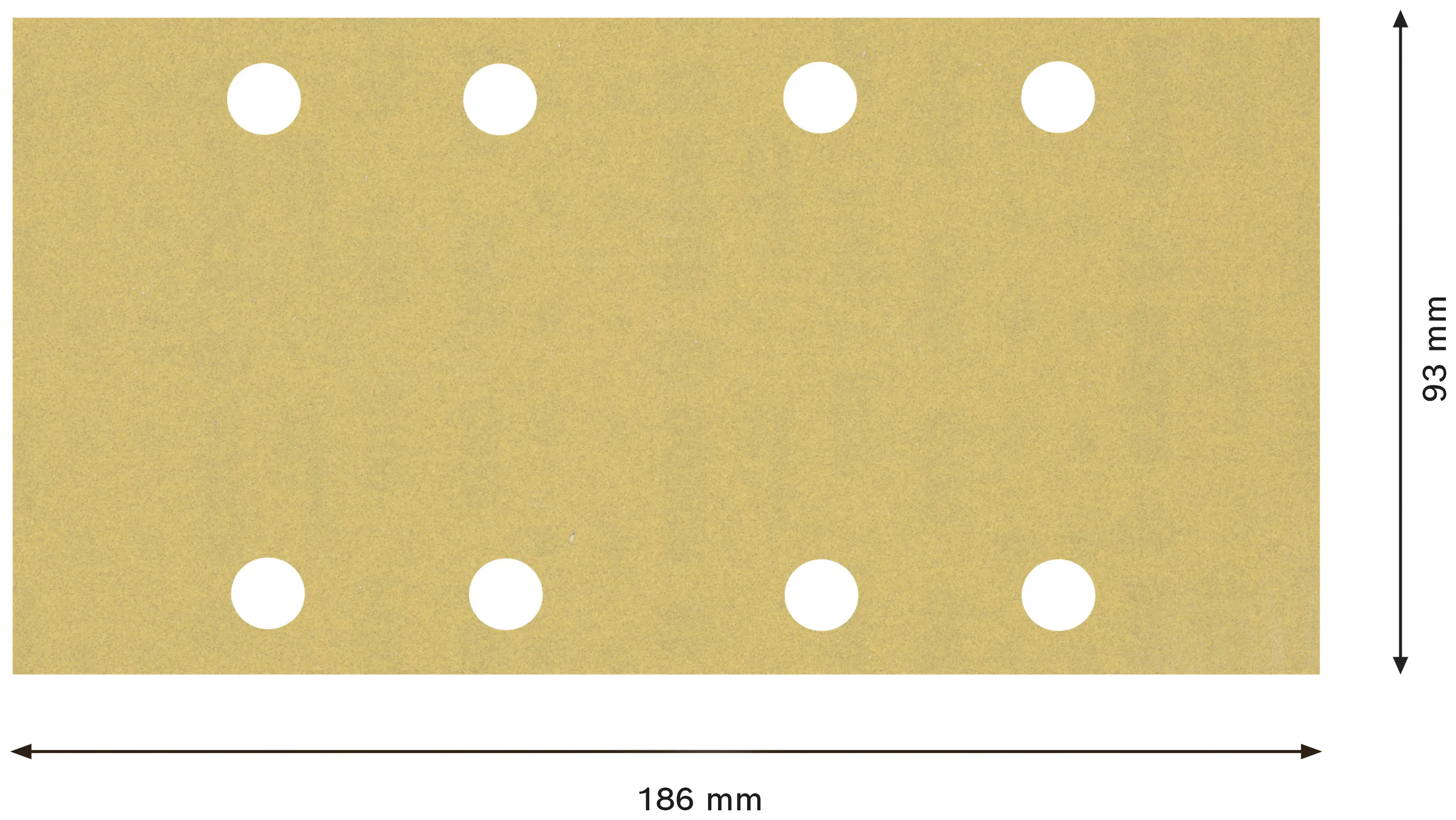 Bosch Expert Schleifpapier C470 93 x 186 mm G 180 10 Stück