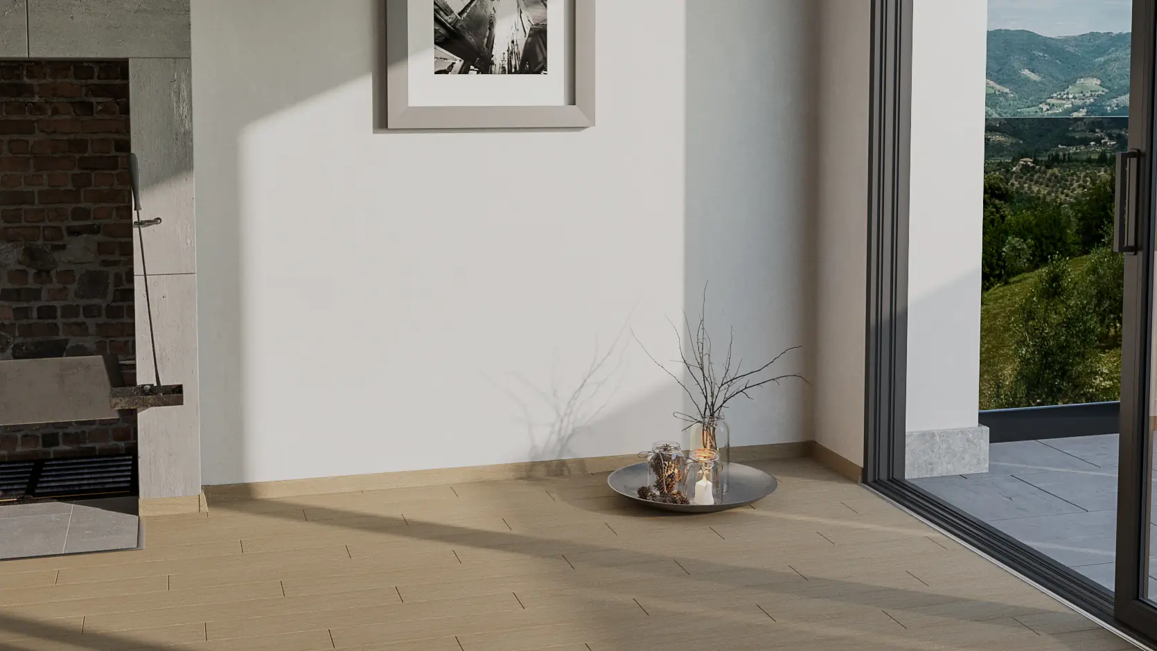 Neuhofer Fußleiste 240 cm x 58 x 19 mm walnuss