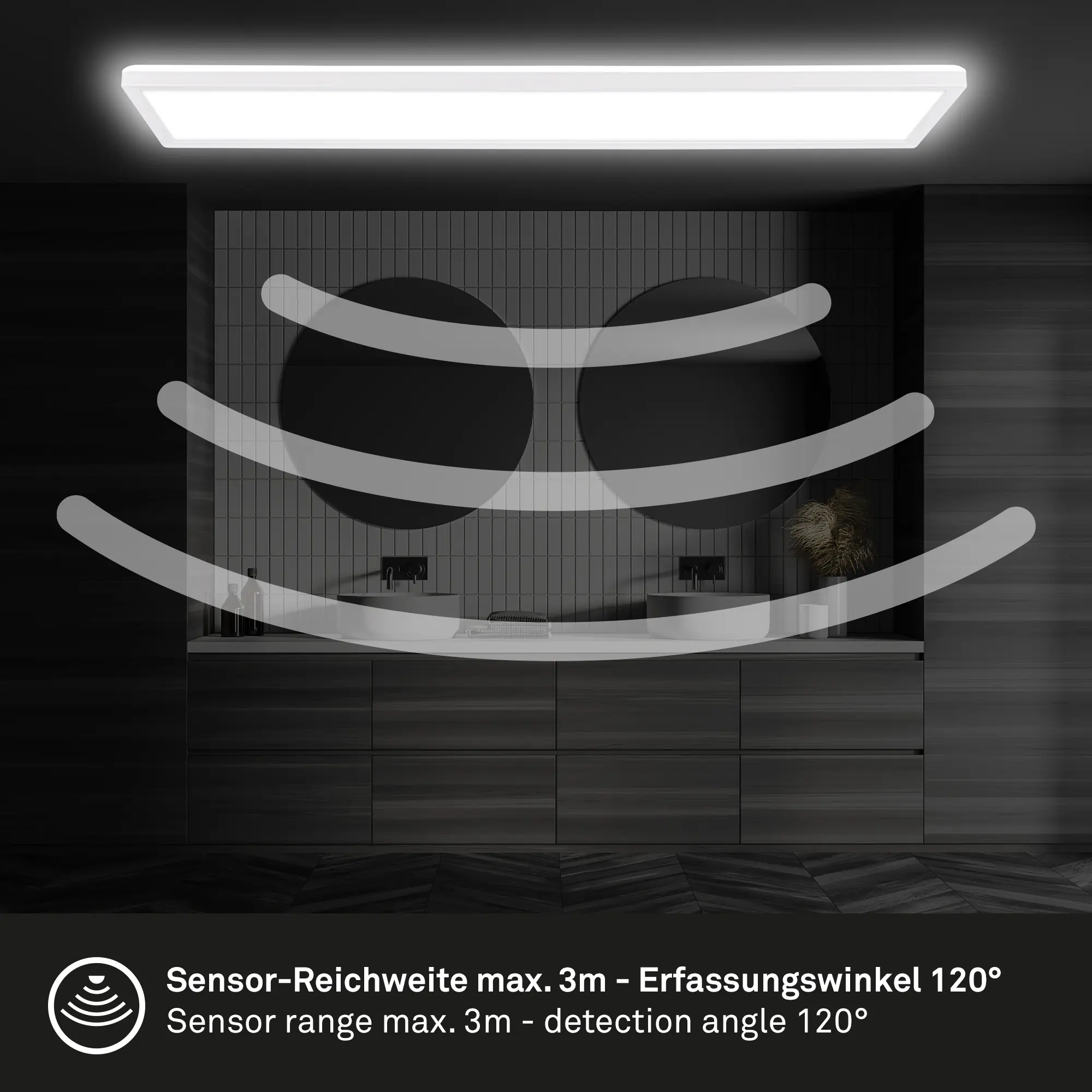 Briloner LED Deckenlampe Move 36W 98x20x3 cm weiß Bewegungssensor neutralweiß Briloner LED Deckenlampe Move 36W 98x20x3 cm weiß Bewegungssensor neutralweiß