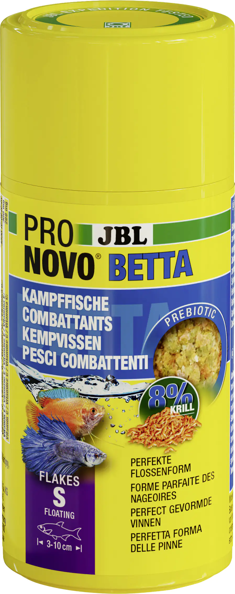 JBL Fischfutter Pronovo Betta Flakes S Fischfutterflocken 100 ml